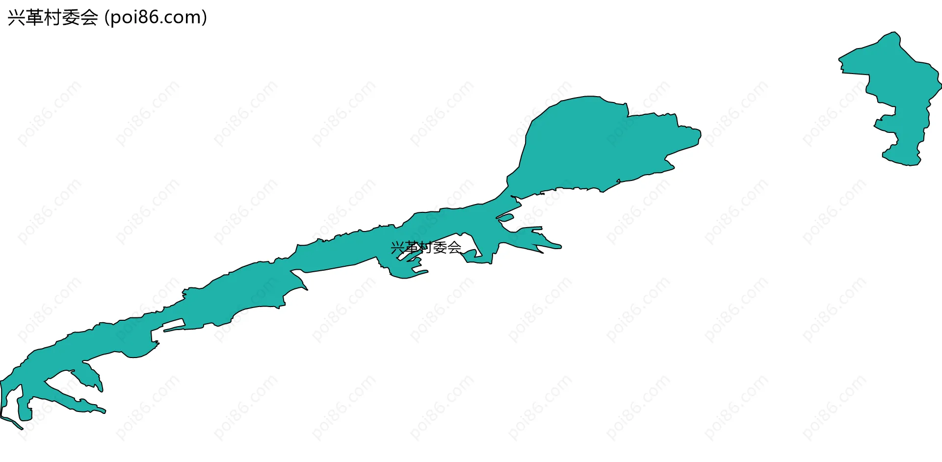 兴革村委会边界地图