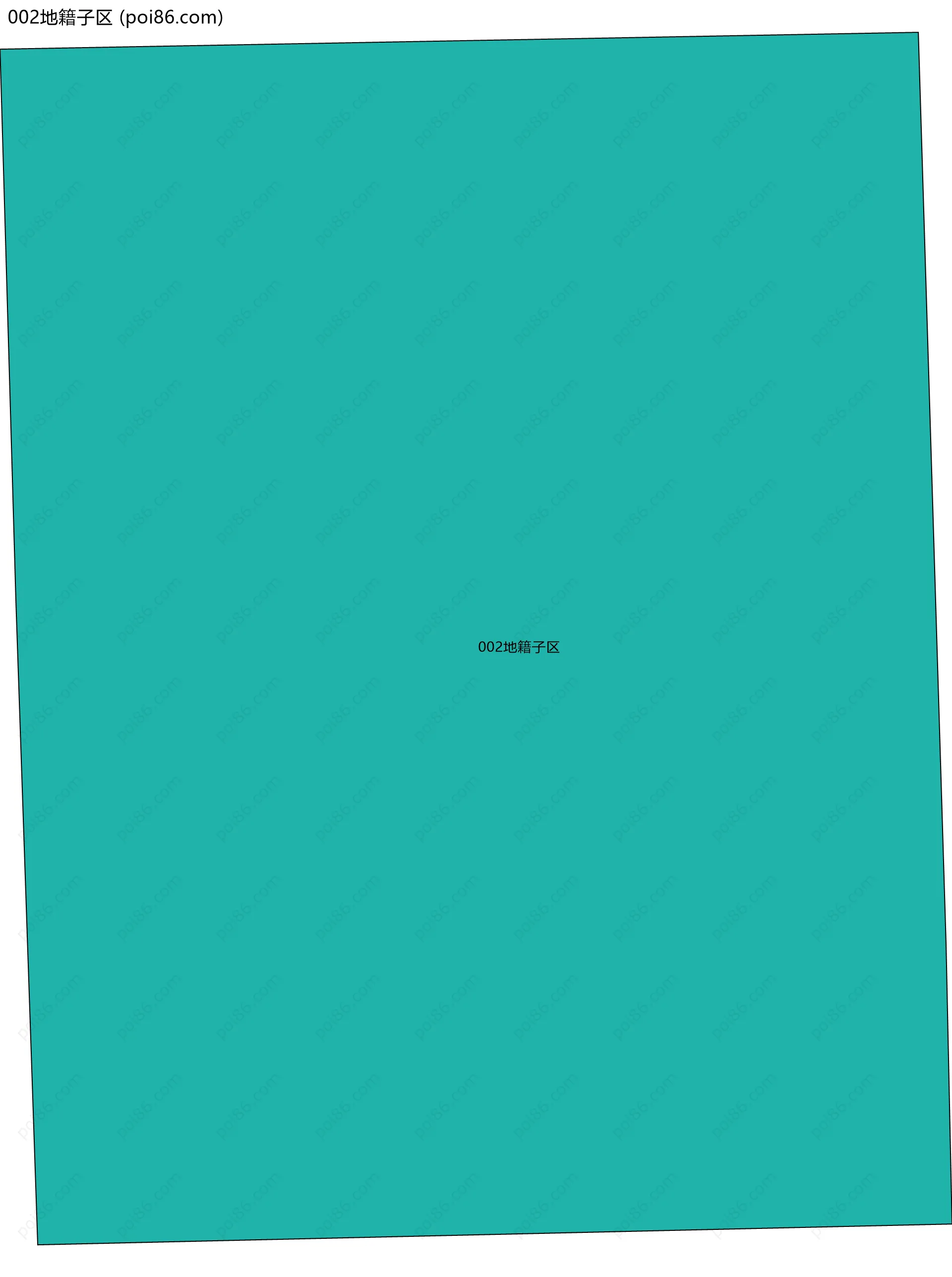 002地籍子区边界地图