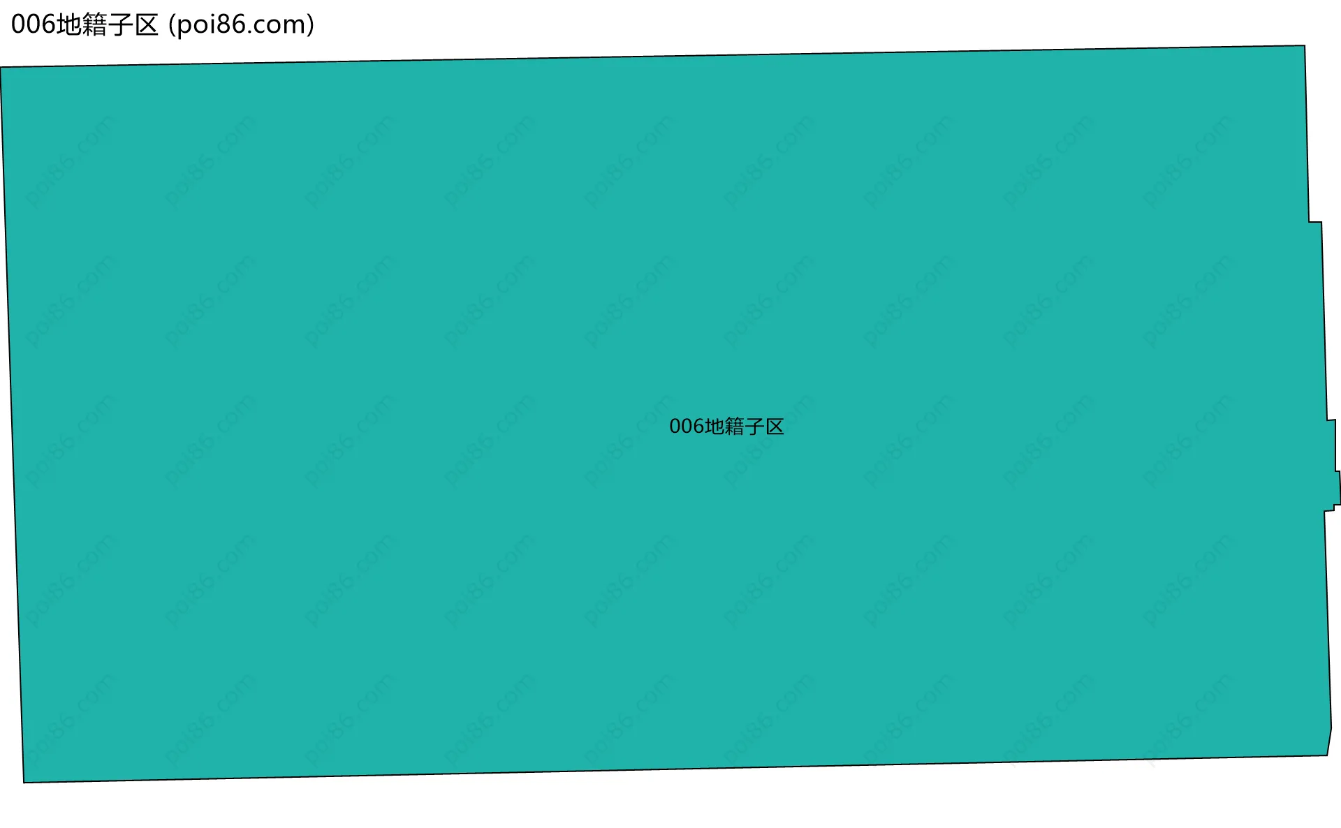 006地籍子区边界地图