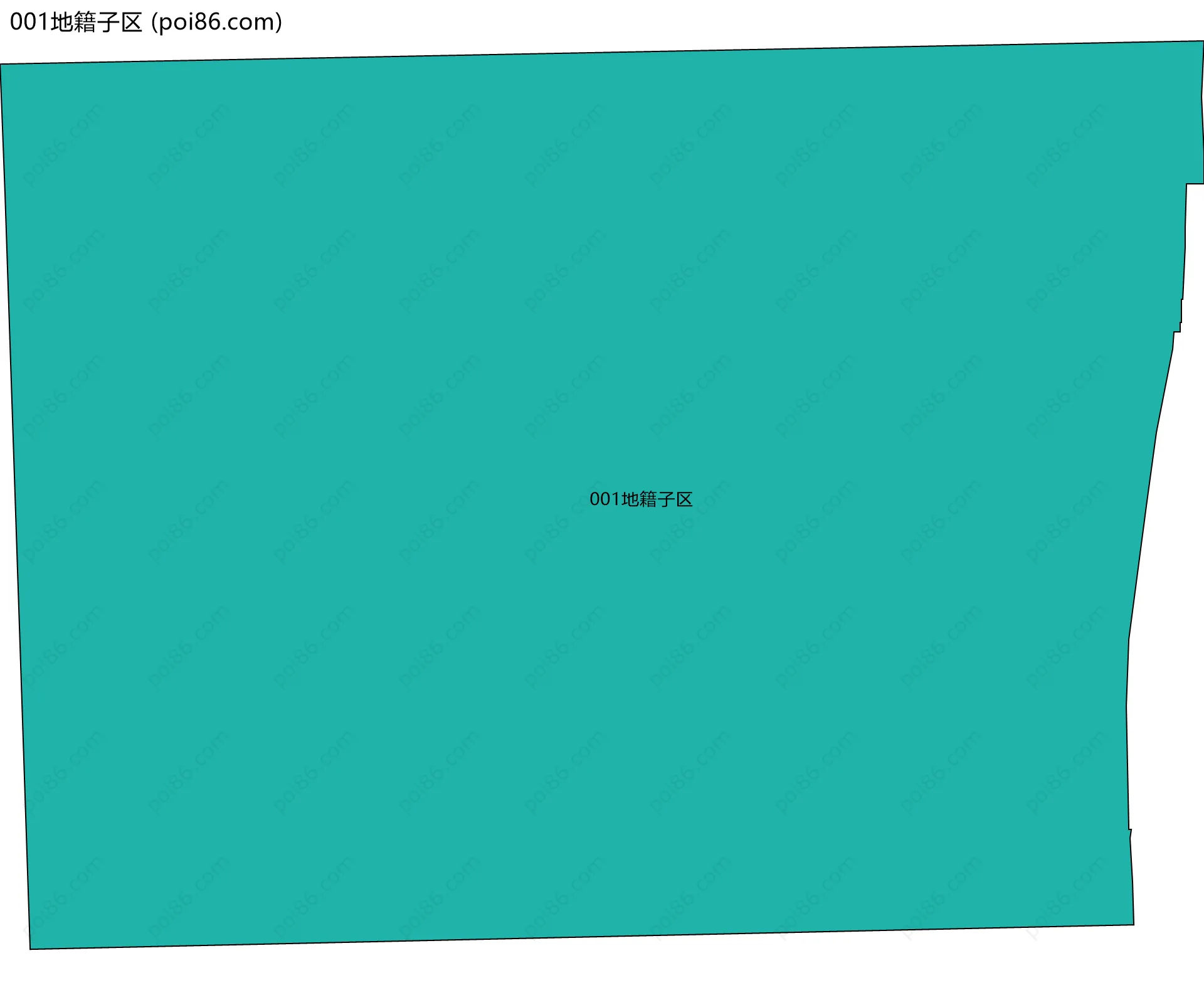 001地籍子区边界地图