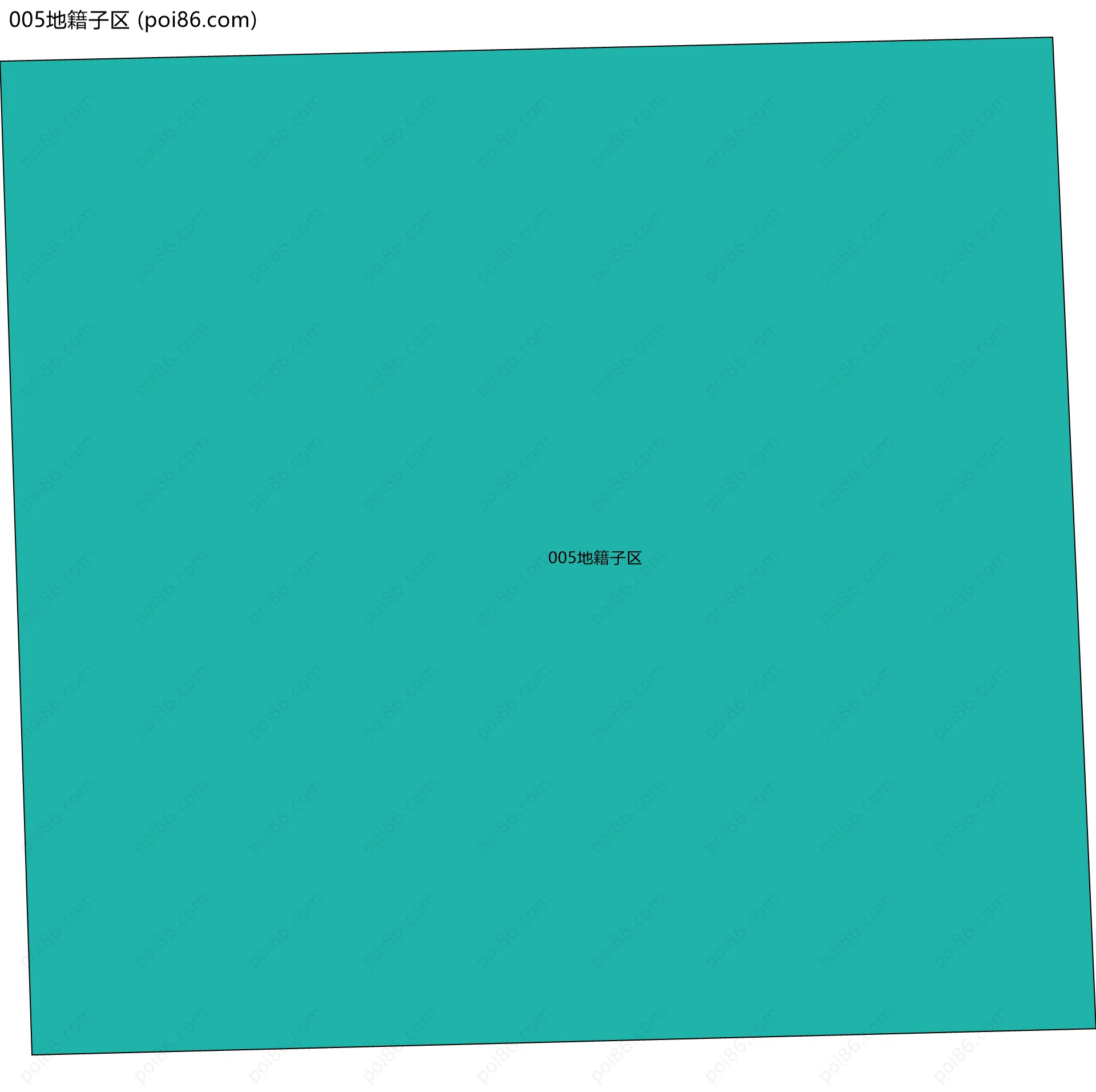 005地籍子区边界地图