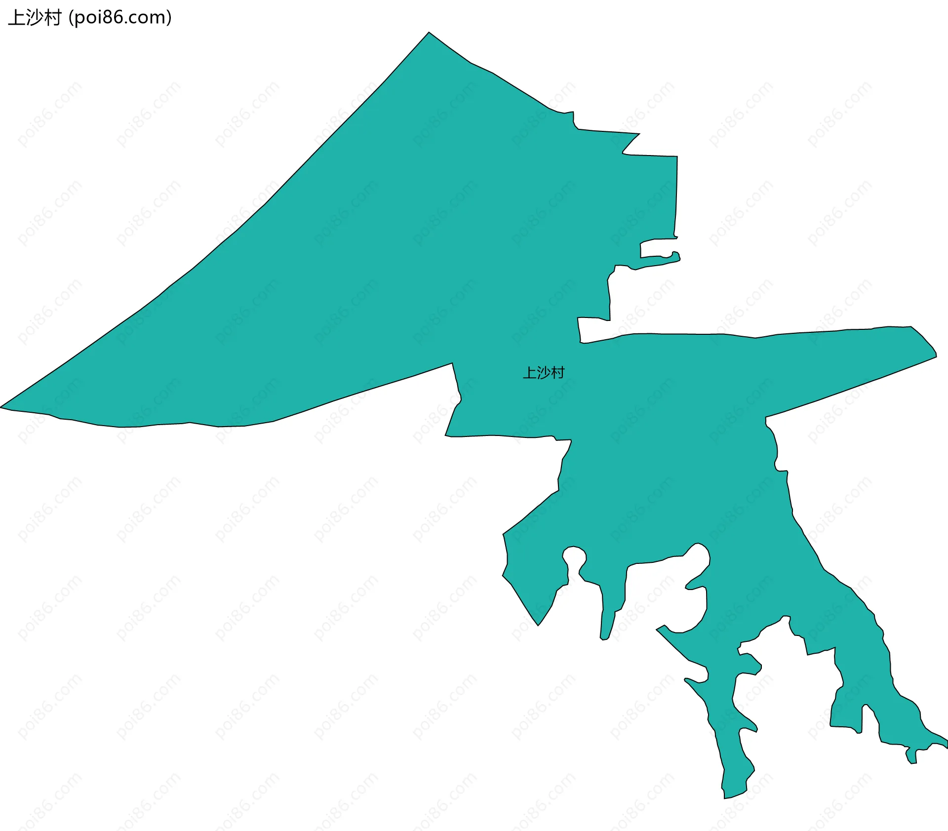上沙村边界地图
