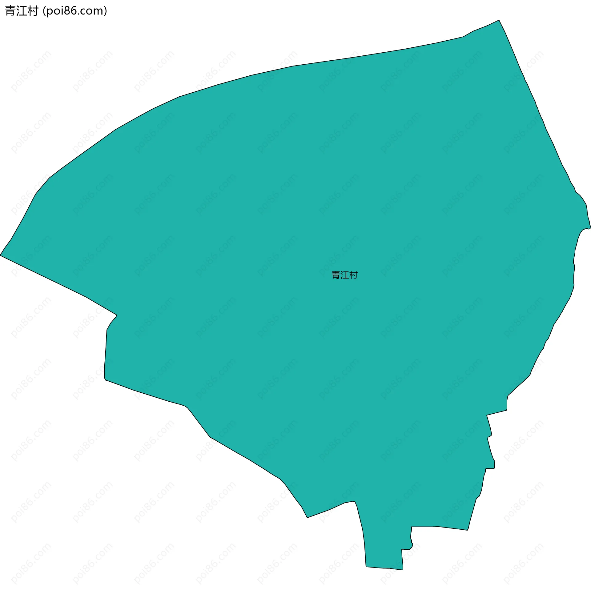 青江村边界地图