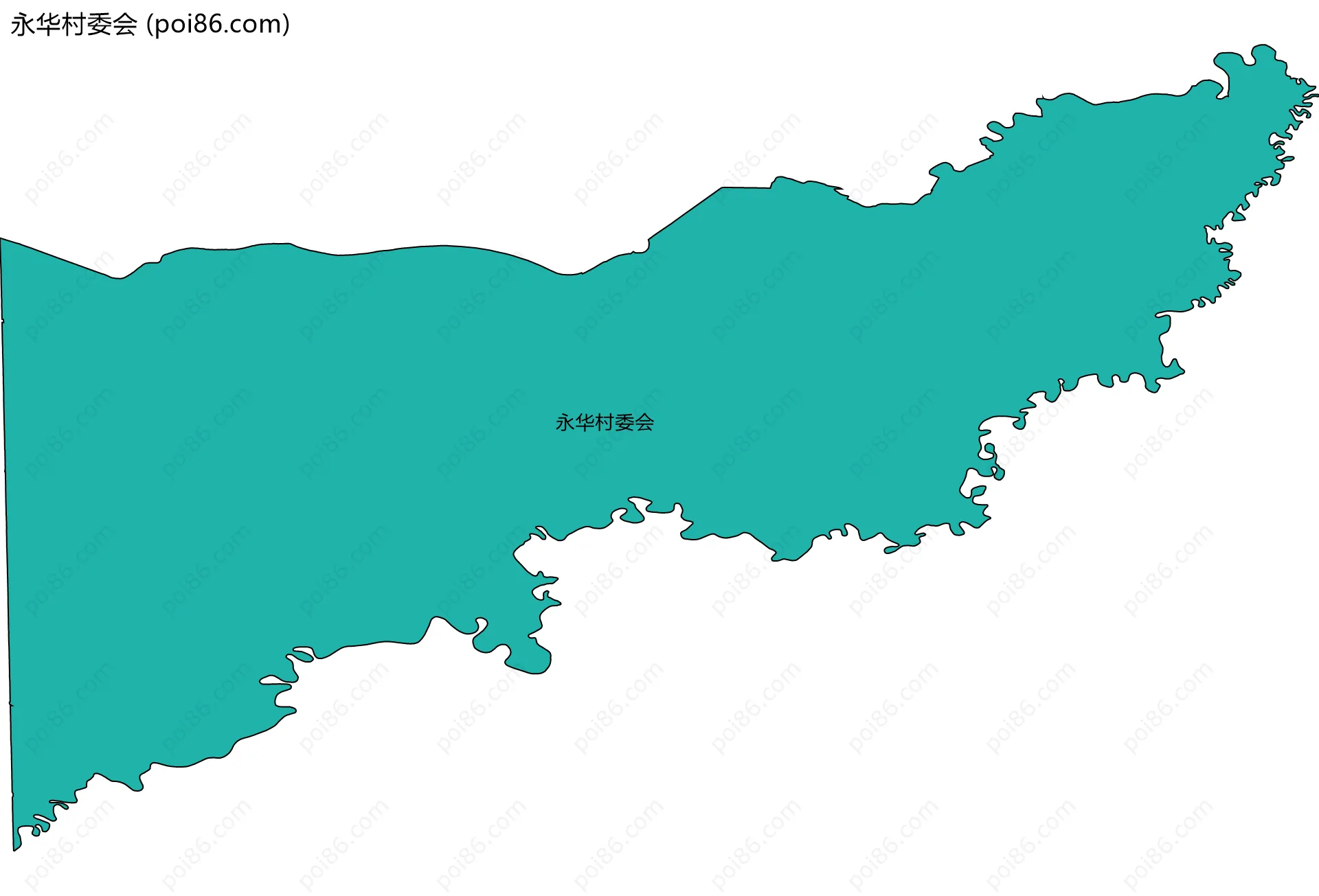 永华村委会边界地图