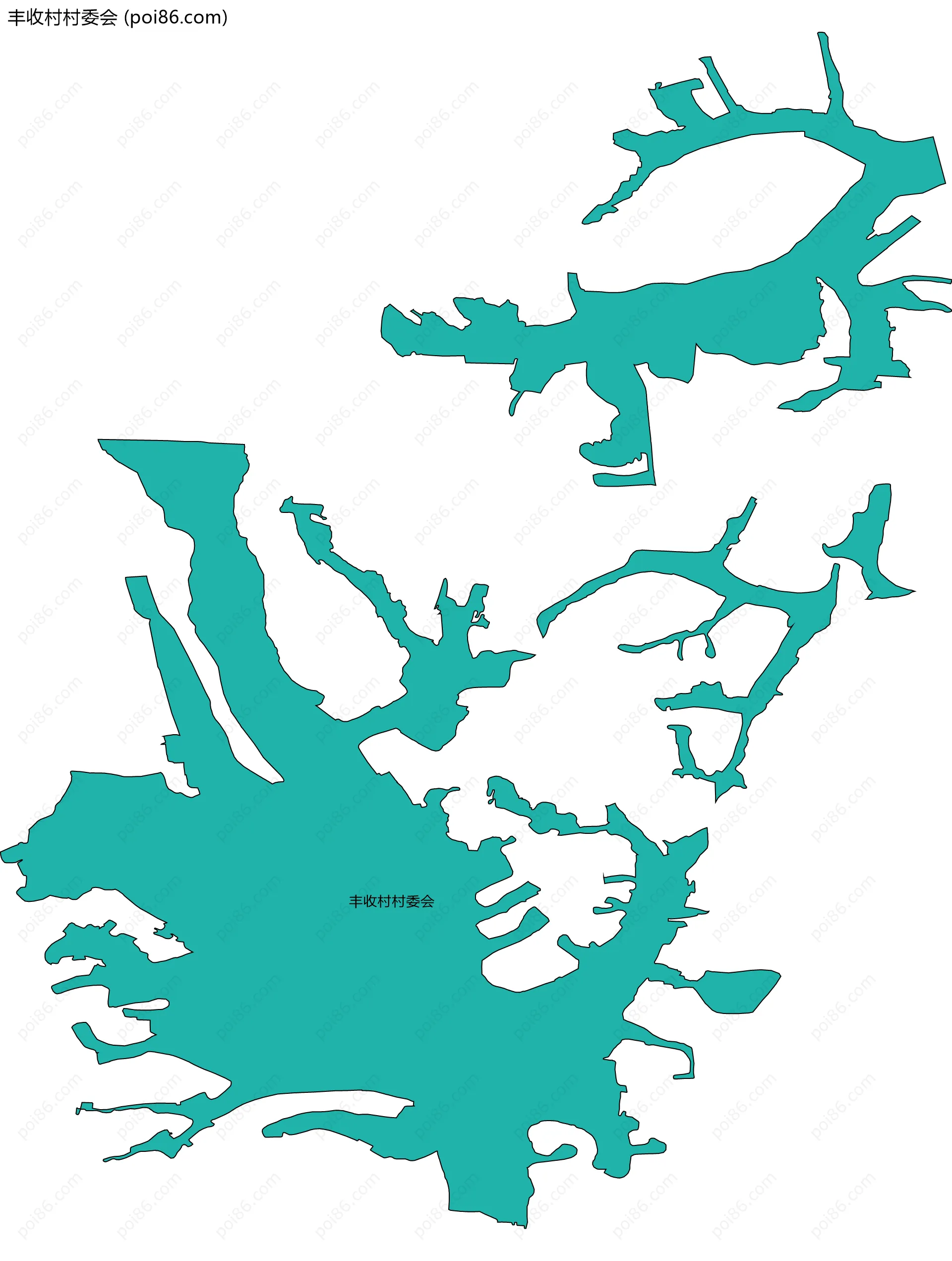 丰收村村委会边界地图