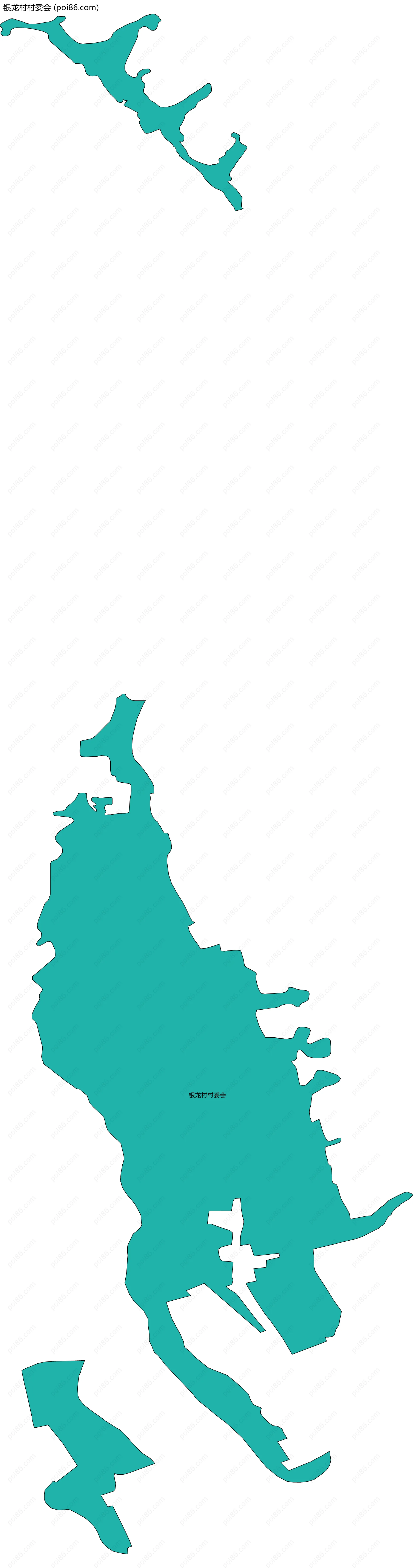 银龙村村委会边界地图