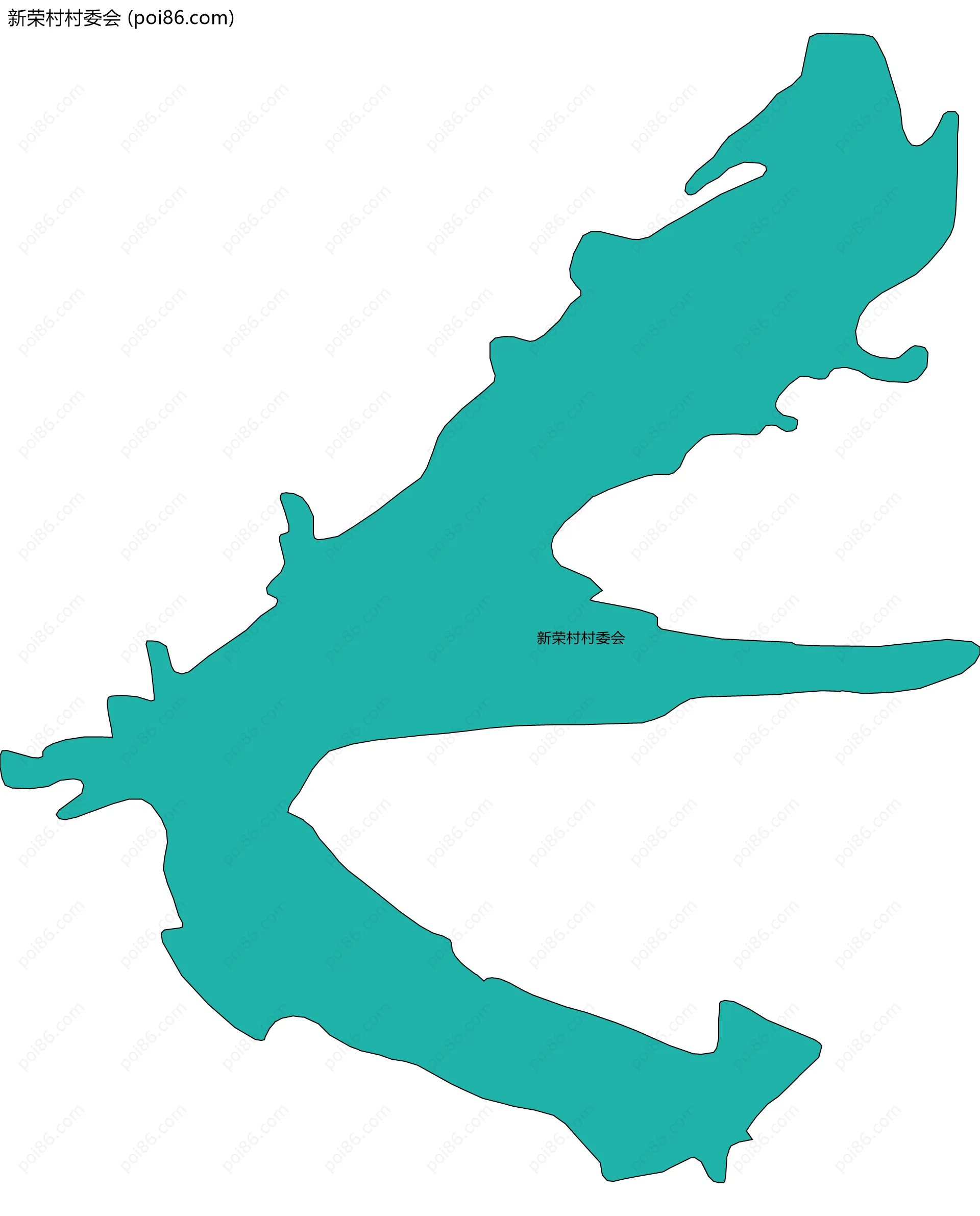 新荣村村委会边界地图