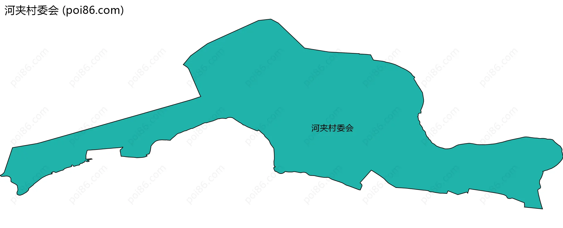 河夹村委会边界地图