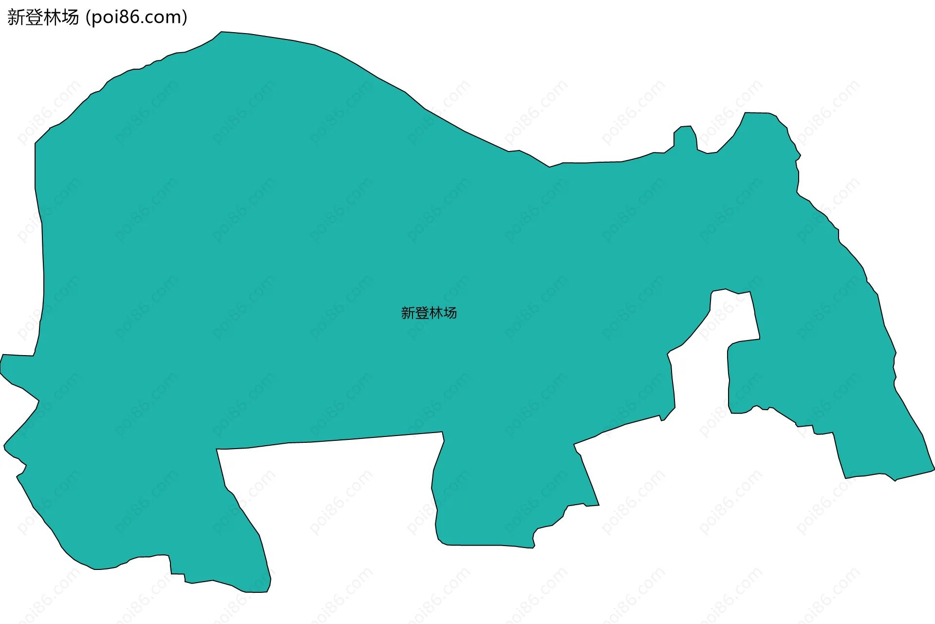 新登林场边界地图