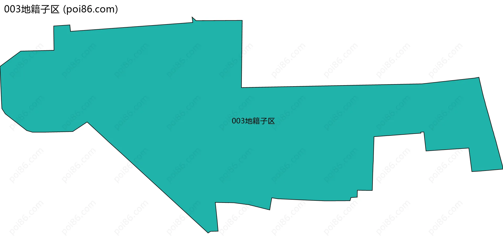 003地籍子区边界地图