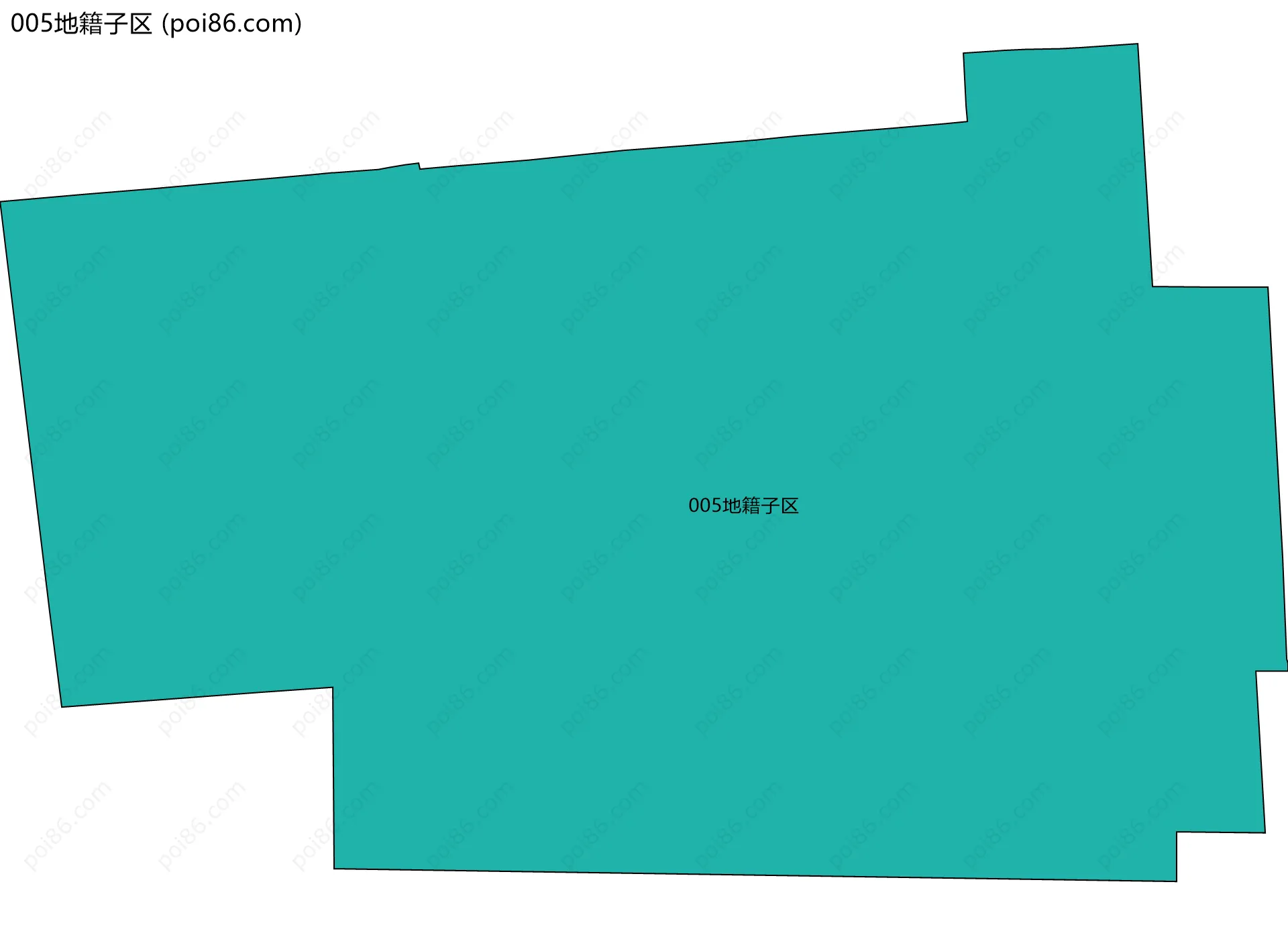 005地籍子区边界地图