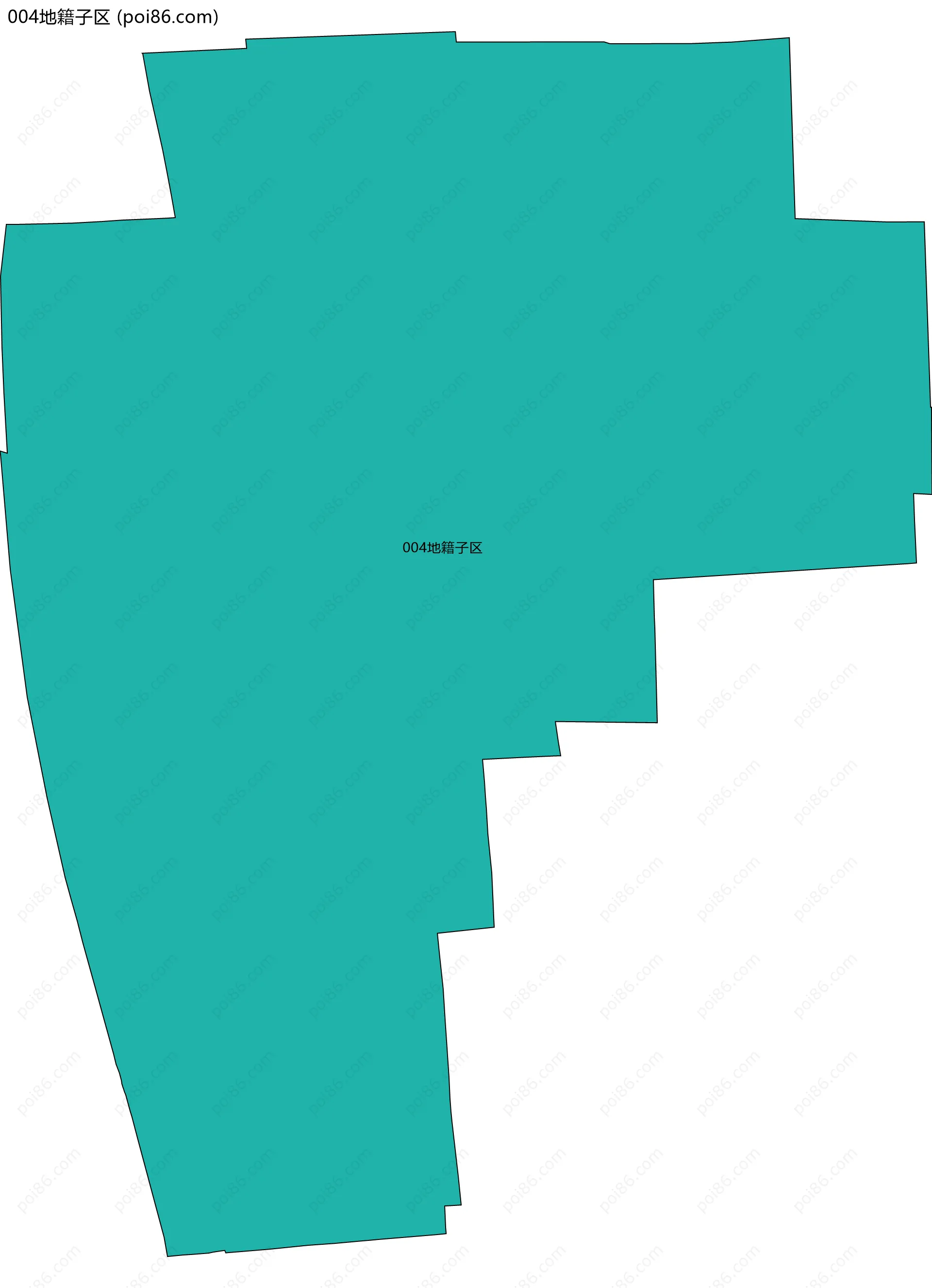 004地籍子区边界地图