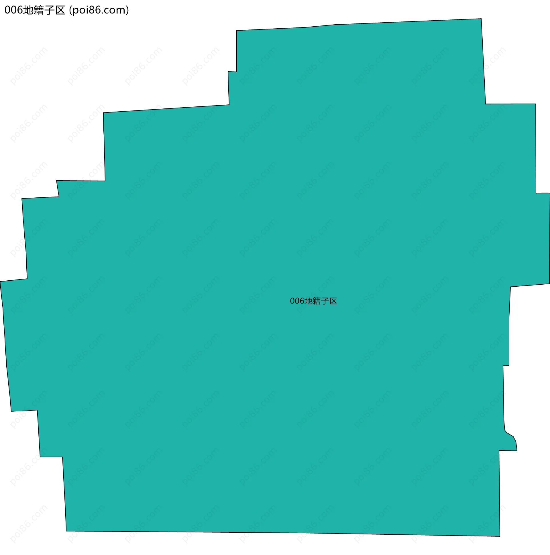 006地籍子区边界地图