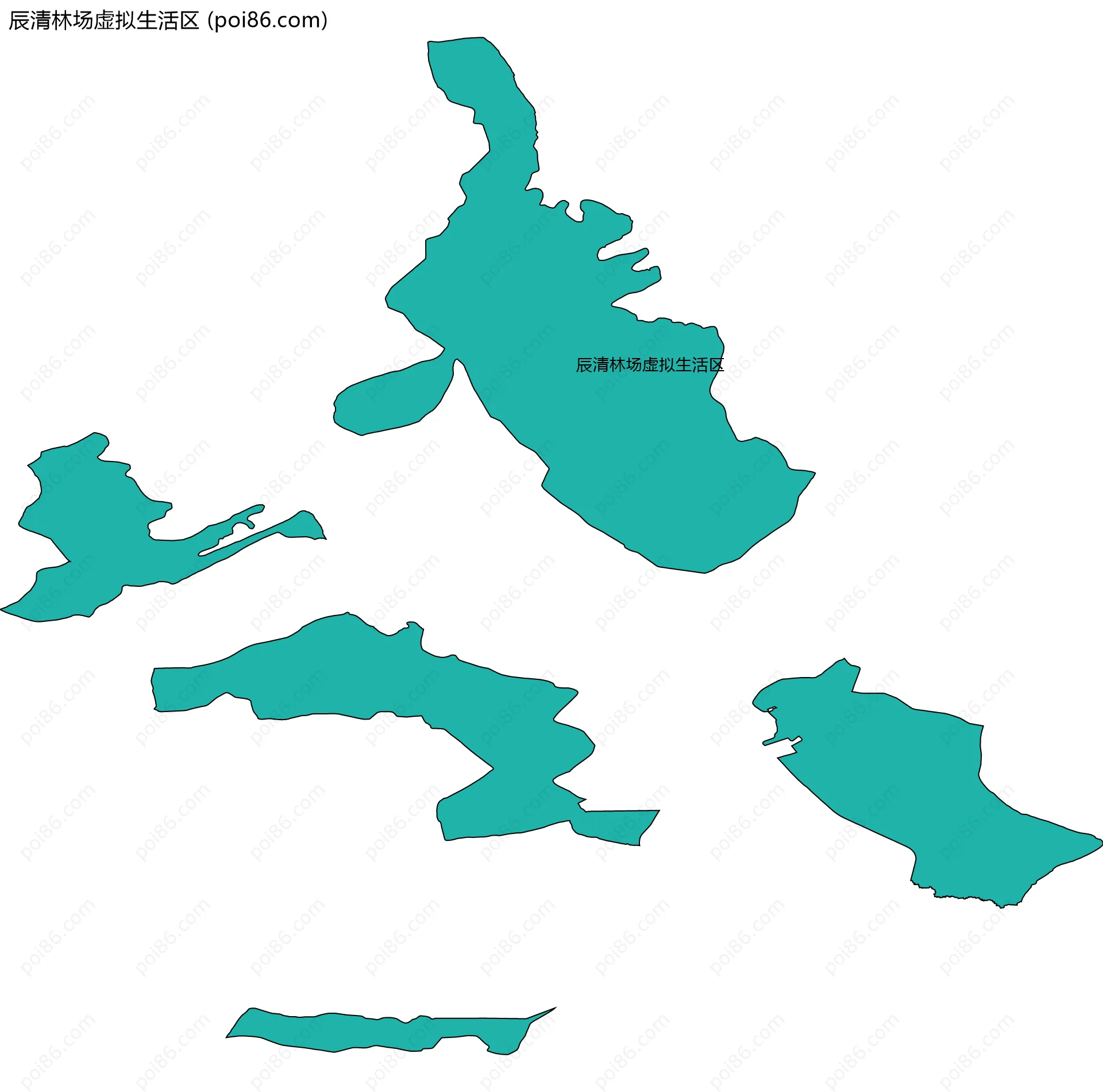 辰清林场虚拟生活区边界地图