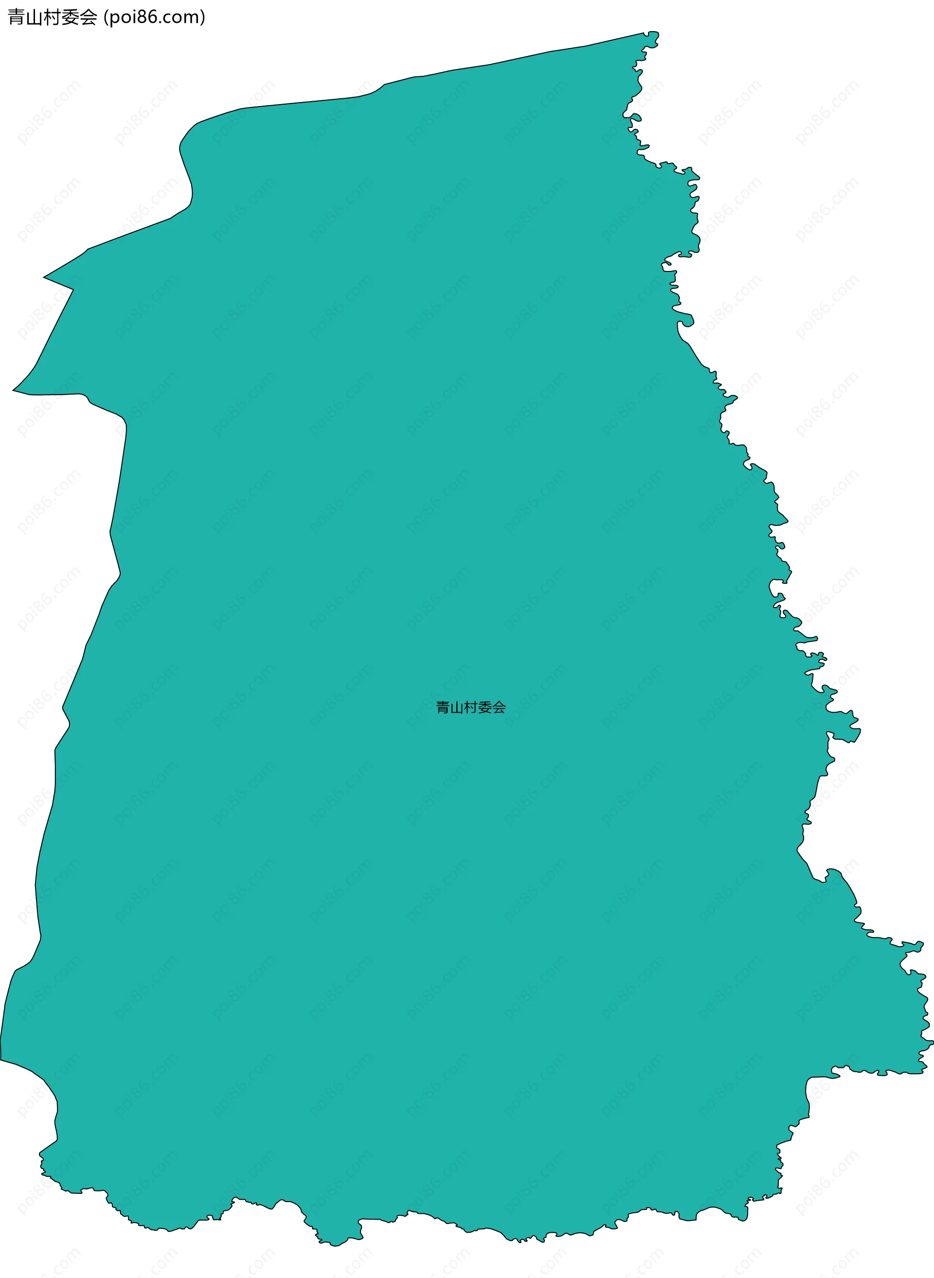 青山村委会边界地图