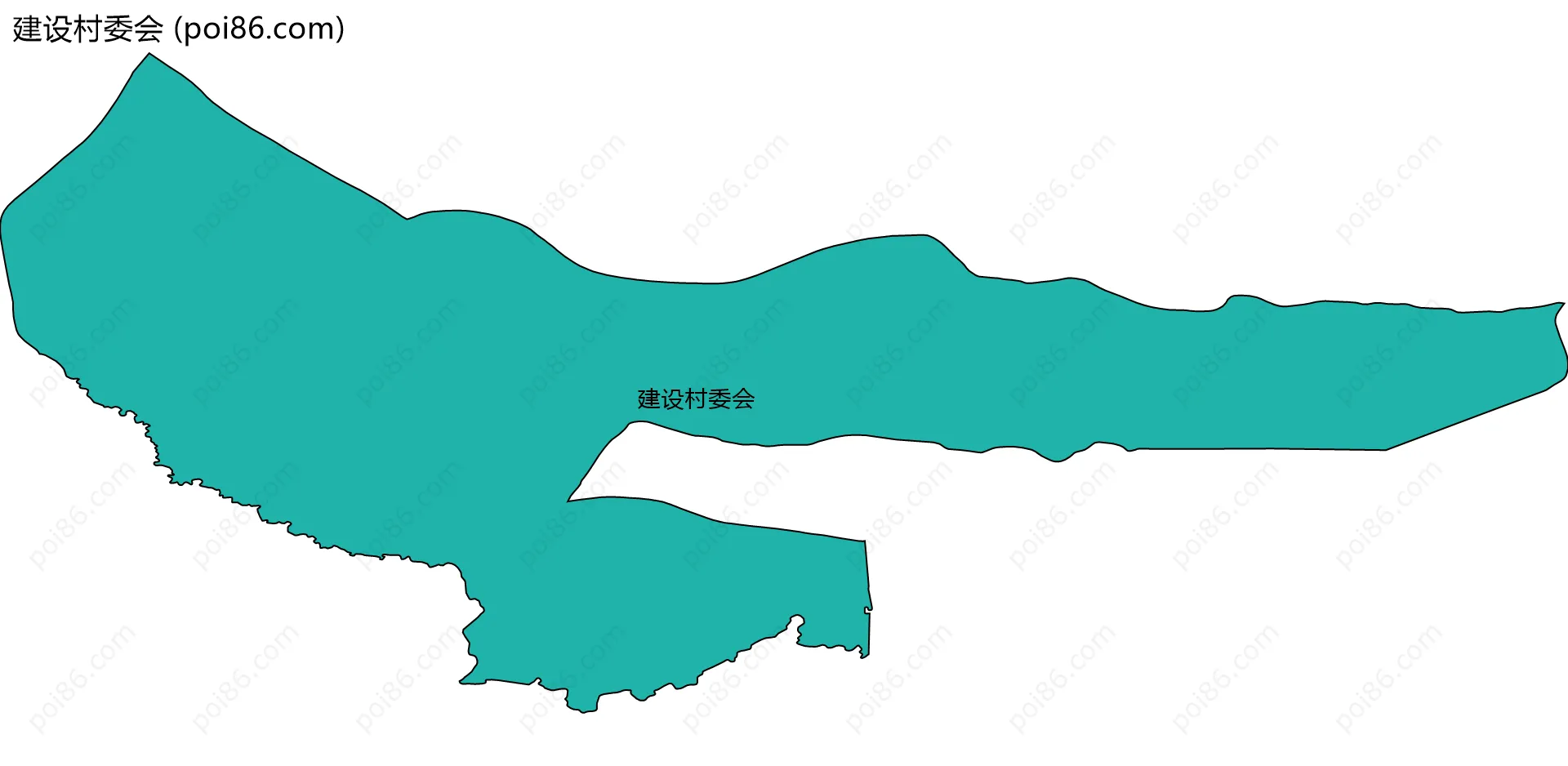 建设村委会边界地图