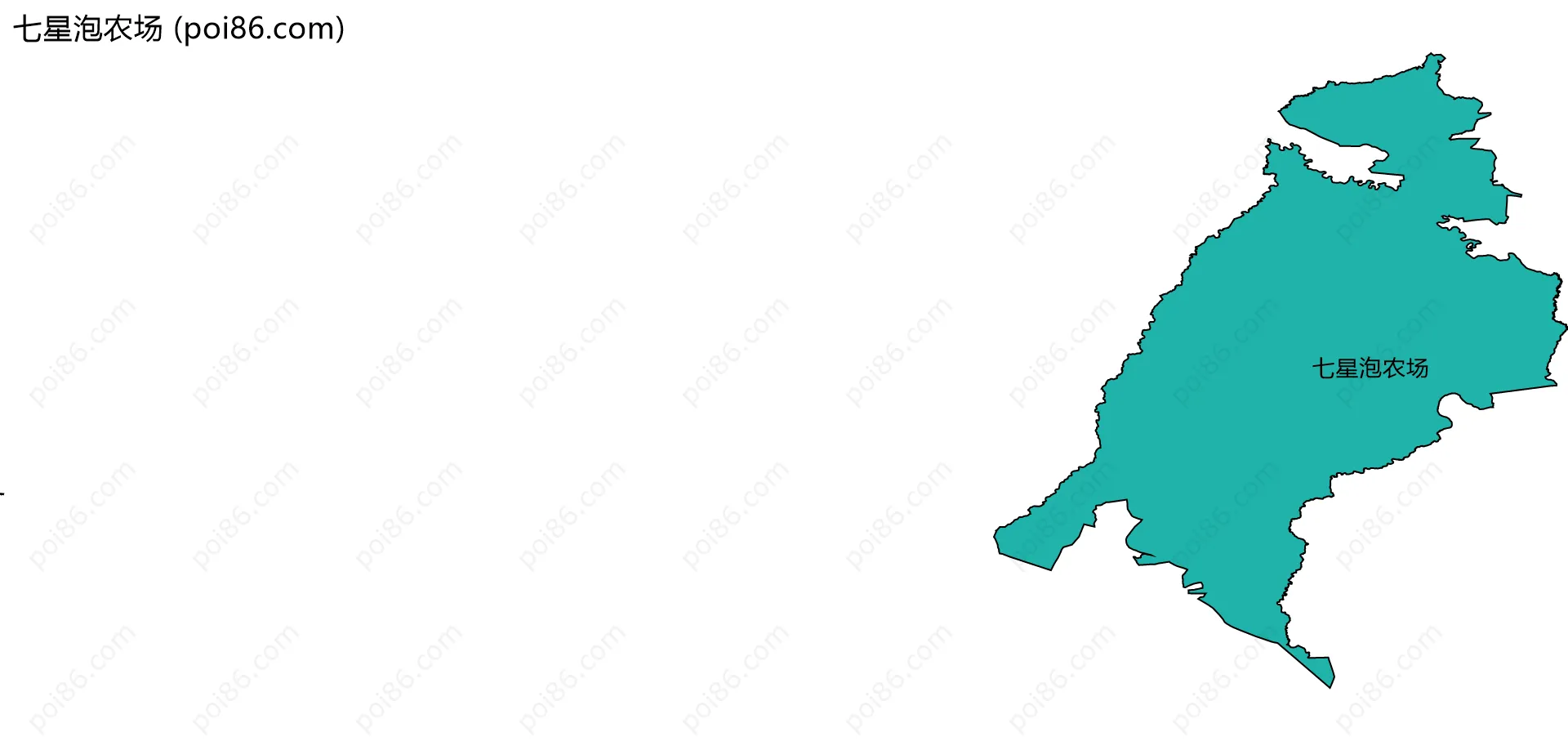 七星泡农场边界地图