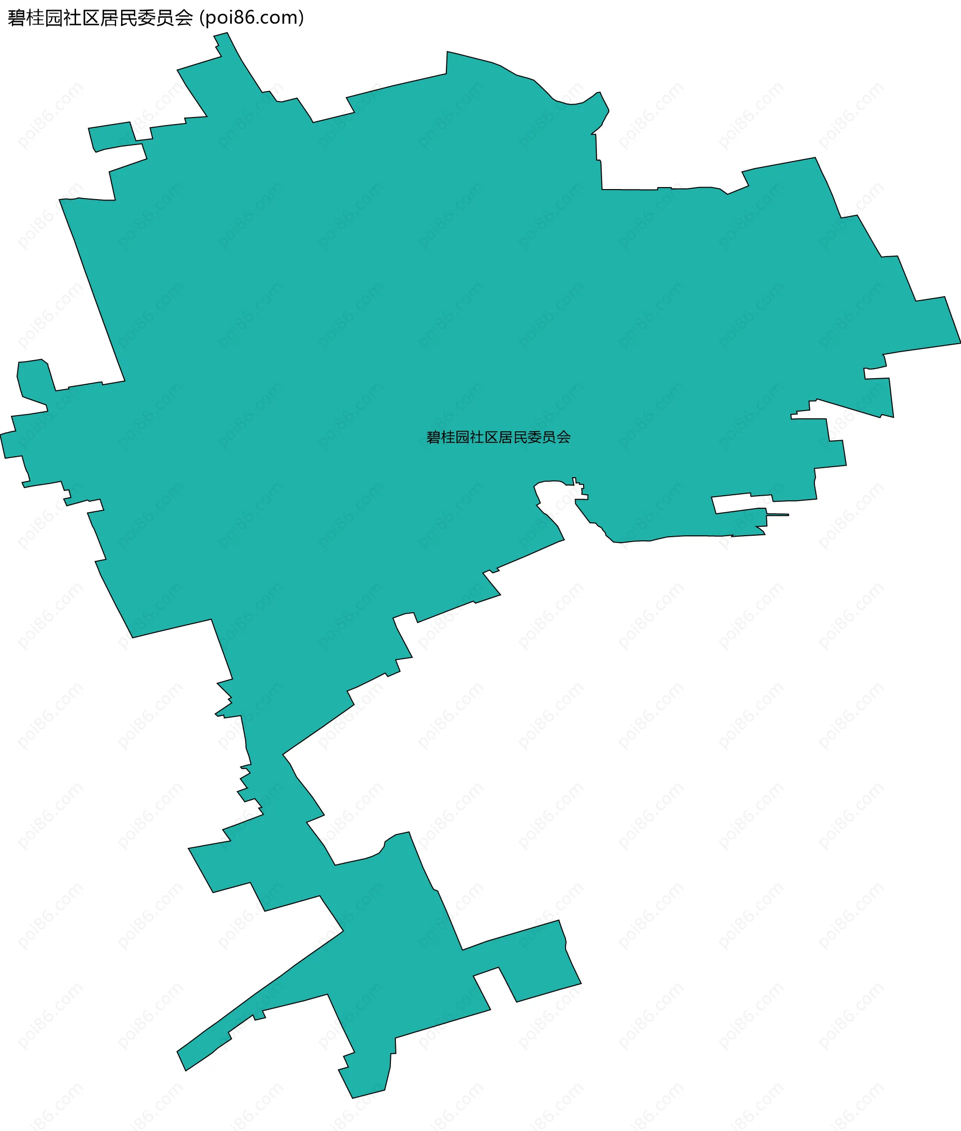 碧桂园社区居民委员会边界地图