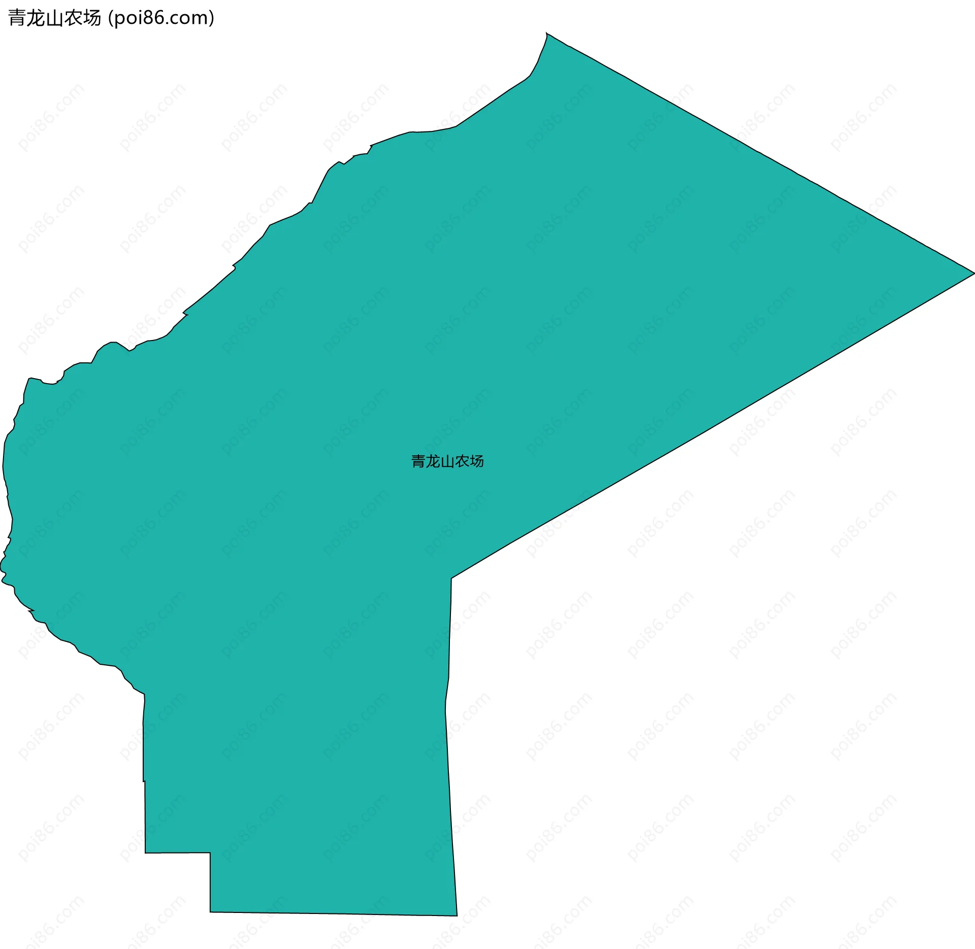 青龙山农场边界地图