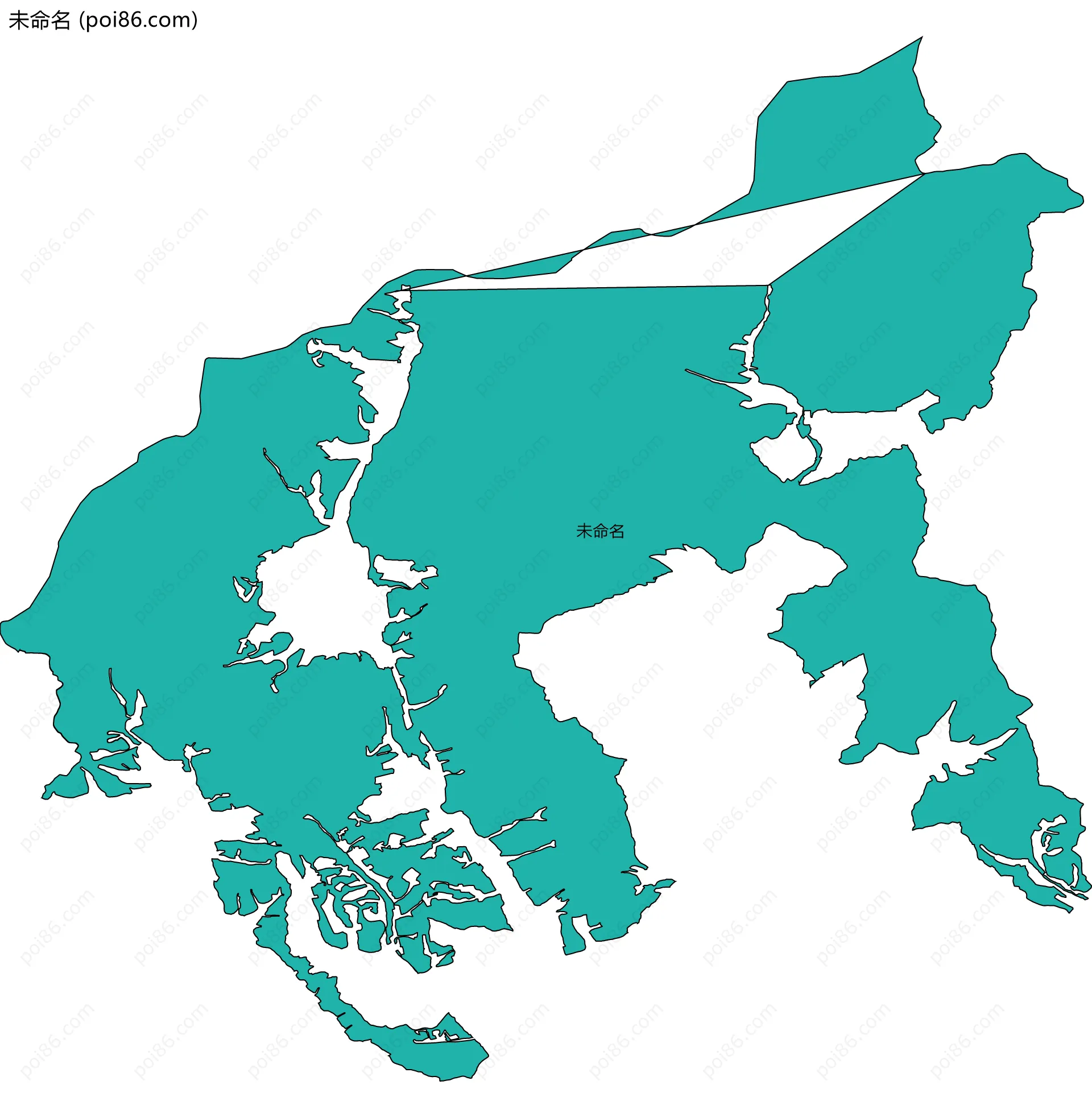 未命名边界地图