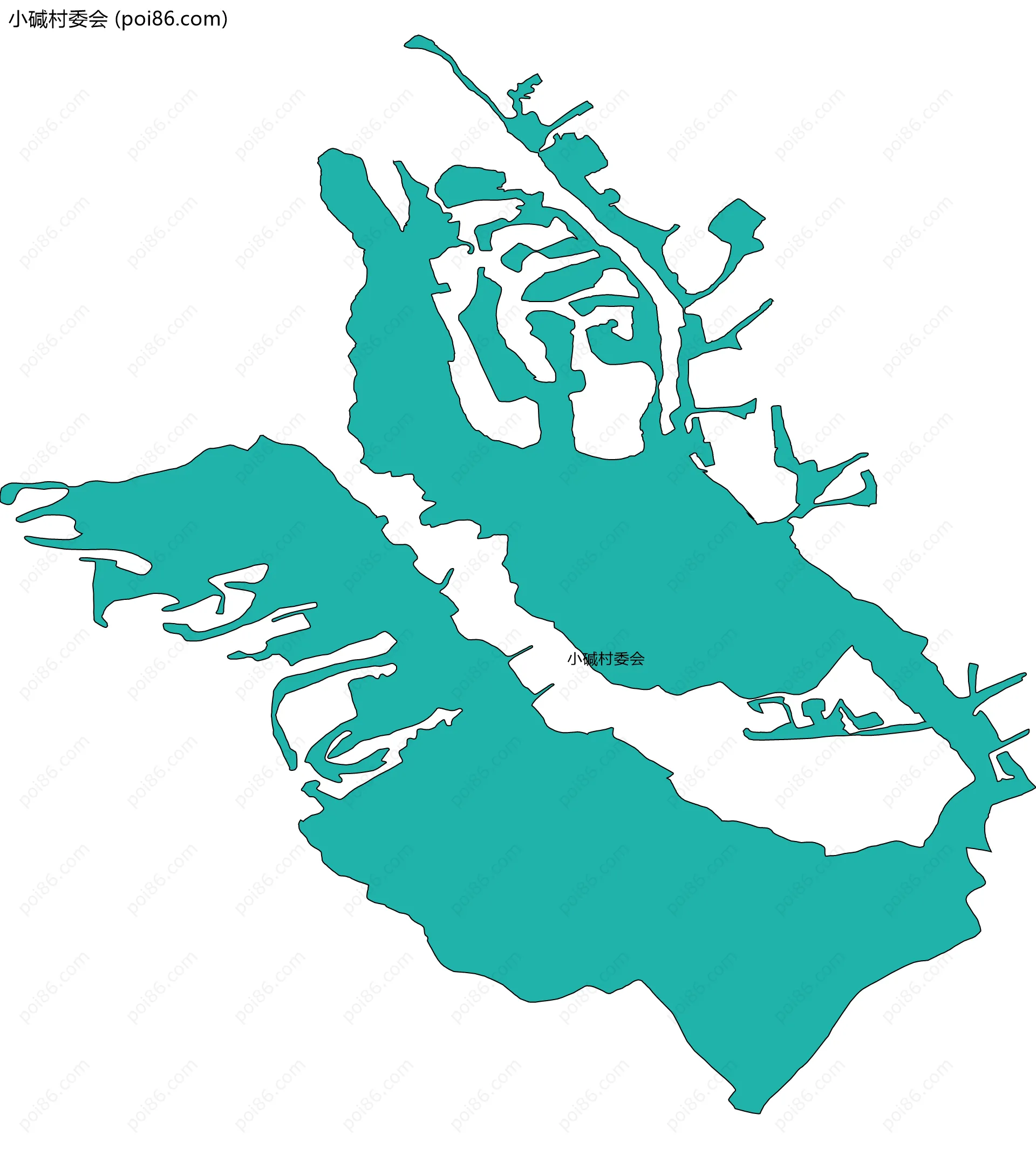 小碱村委会边界地图