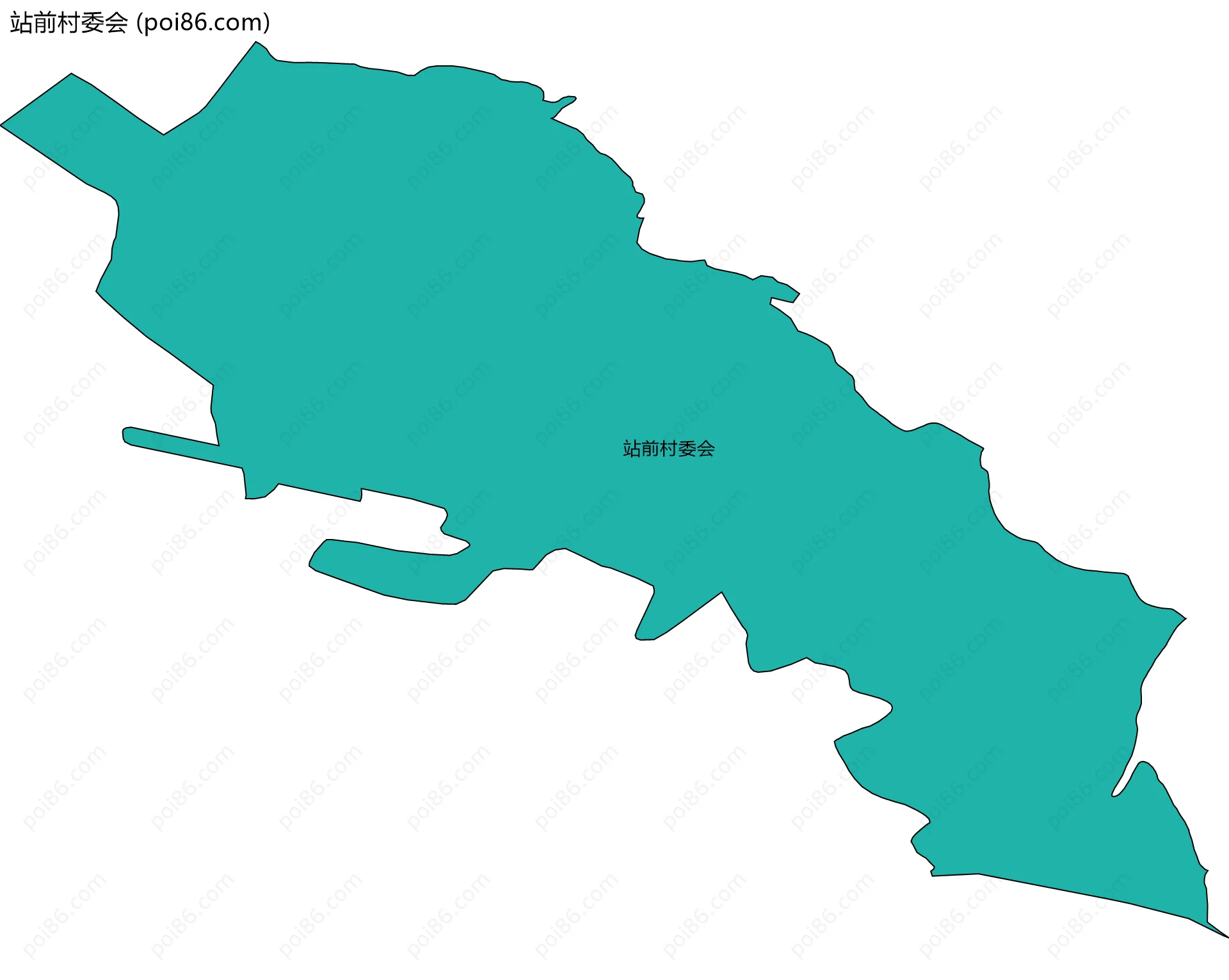 站前村委会边界地图