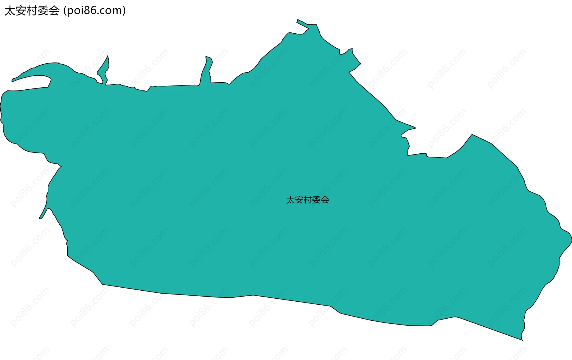 太安村委会边界地图