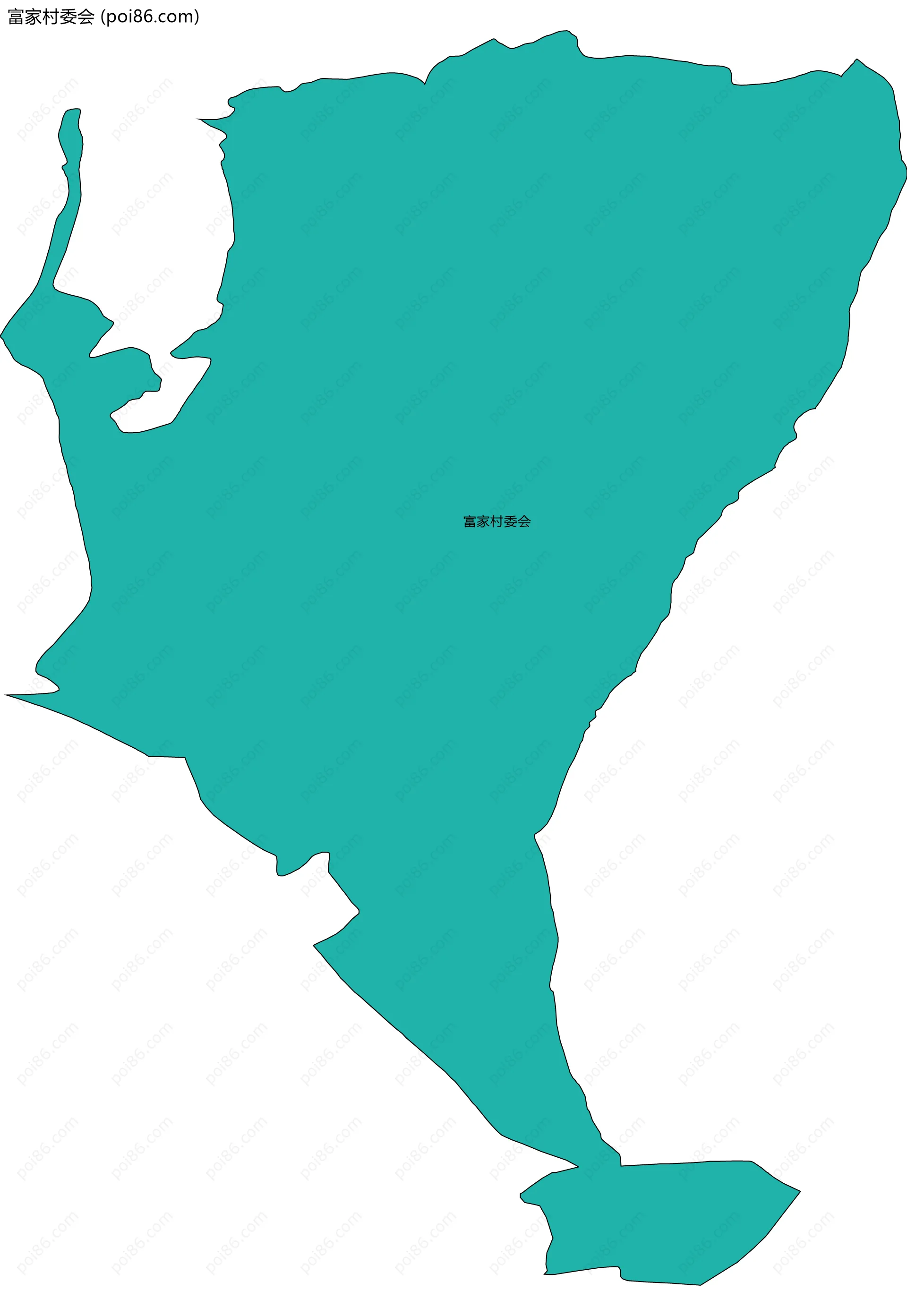 富家村委会边界地图