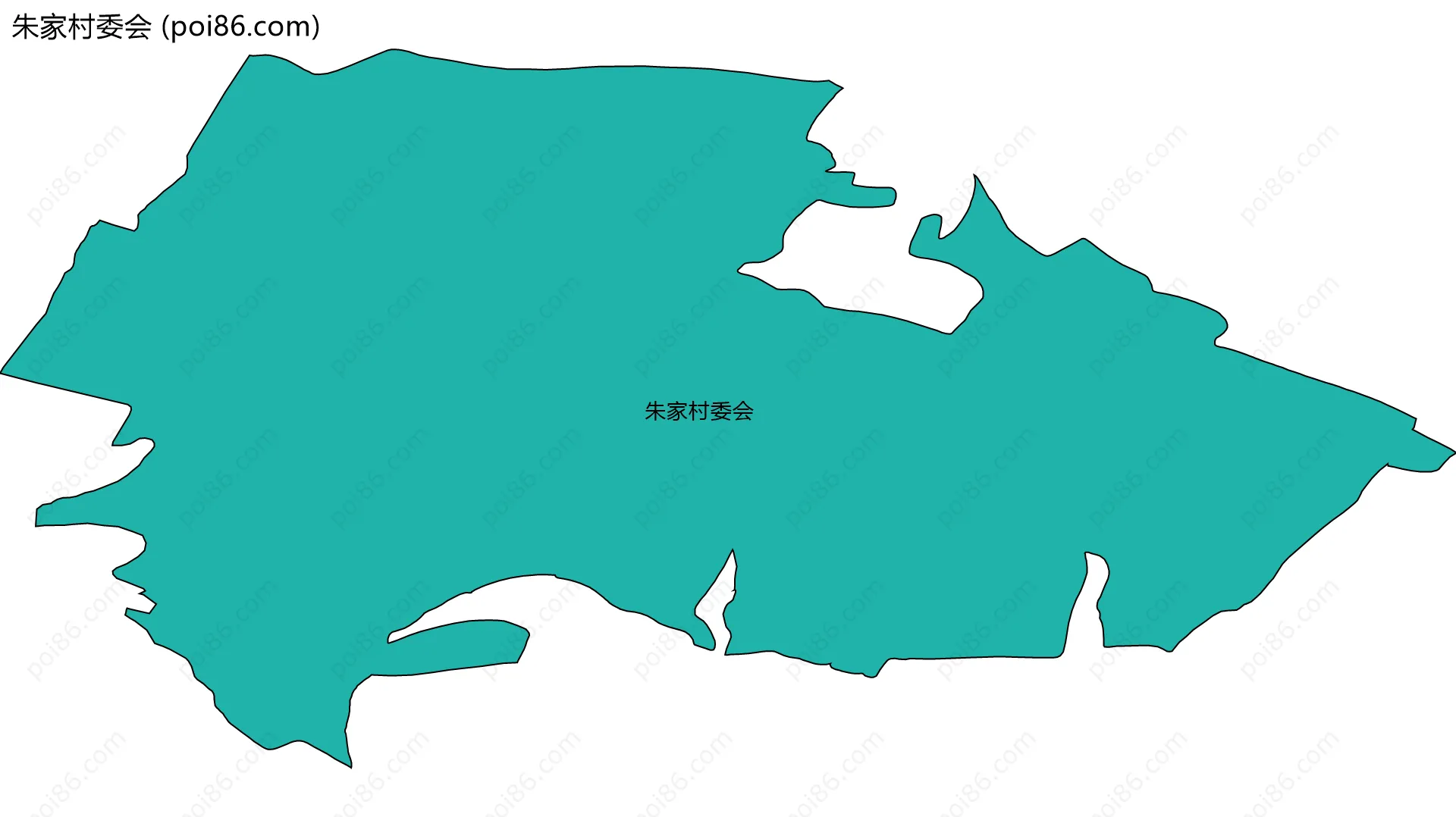 朱家村委会边界地图