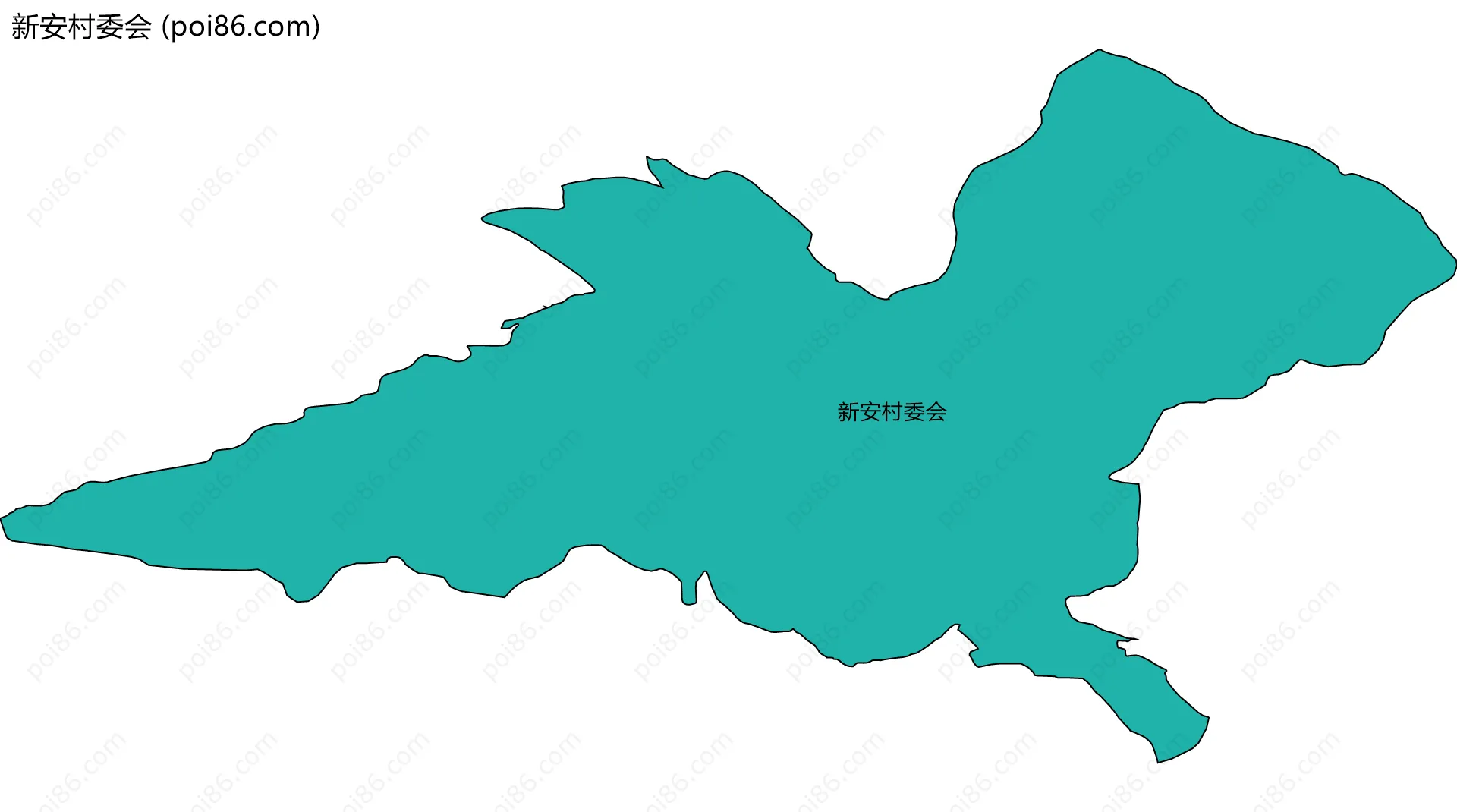 新安村委会边界地图