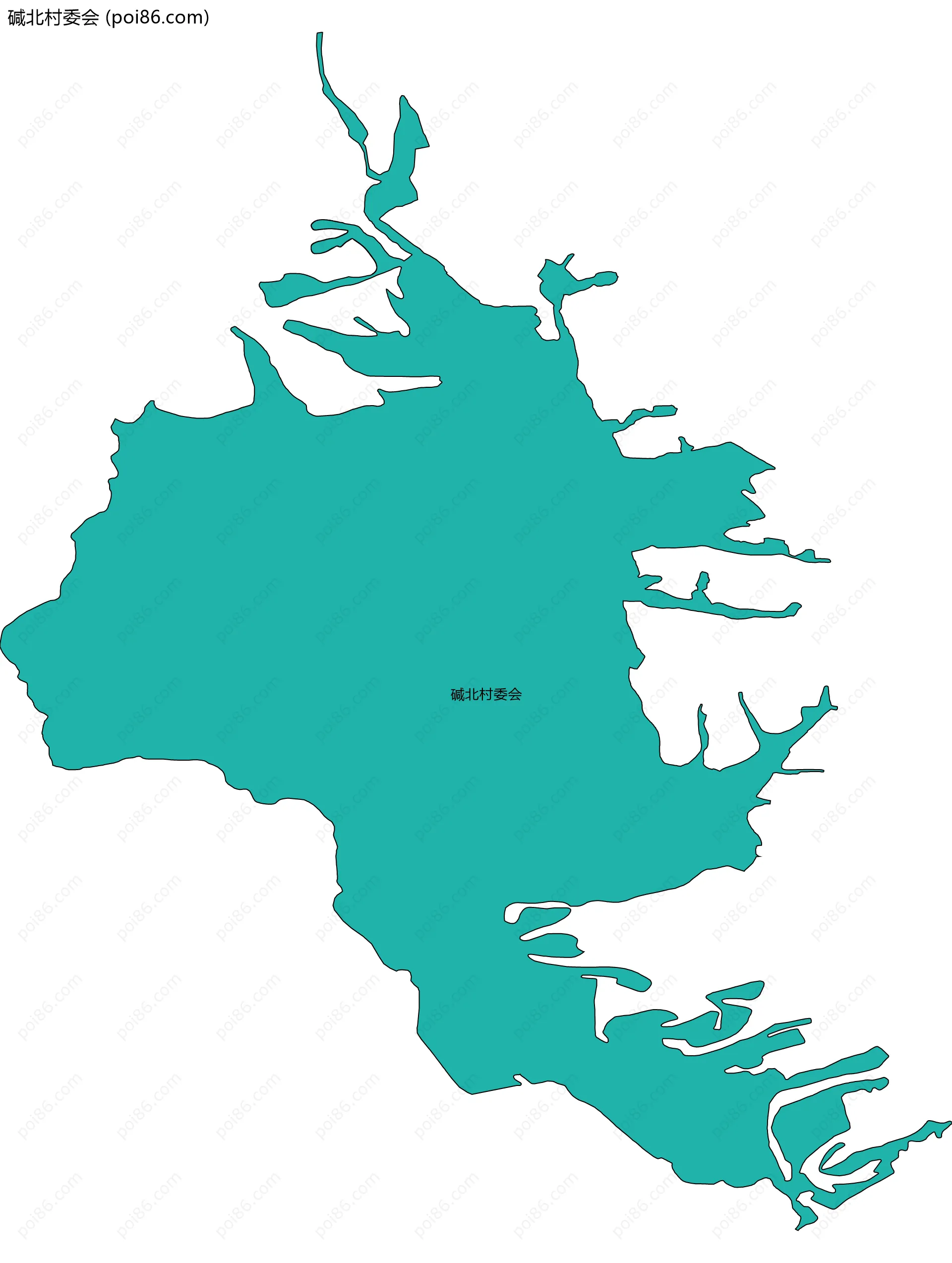 碱北村委会边界地图