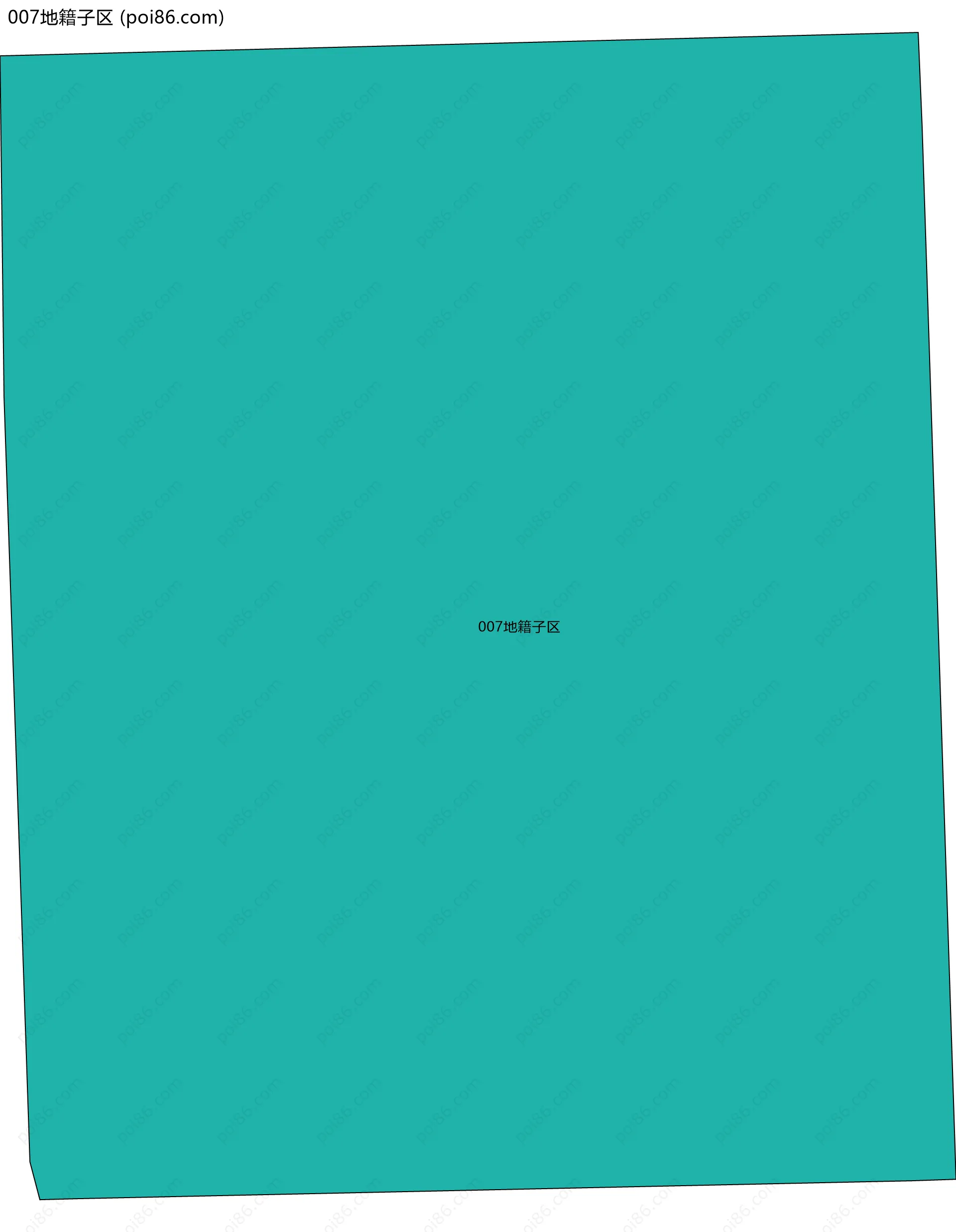 007地籍子区边界地图