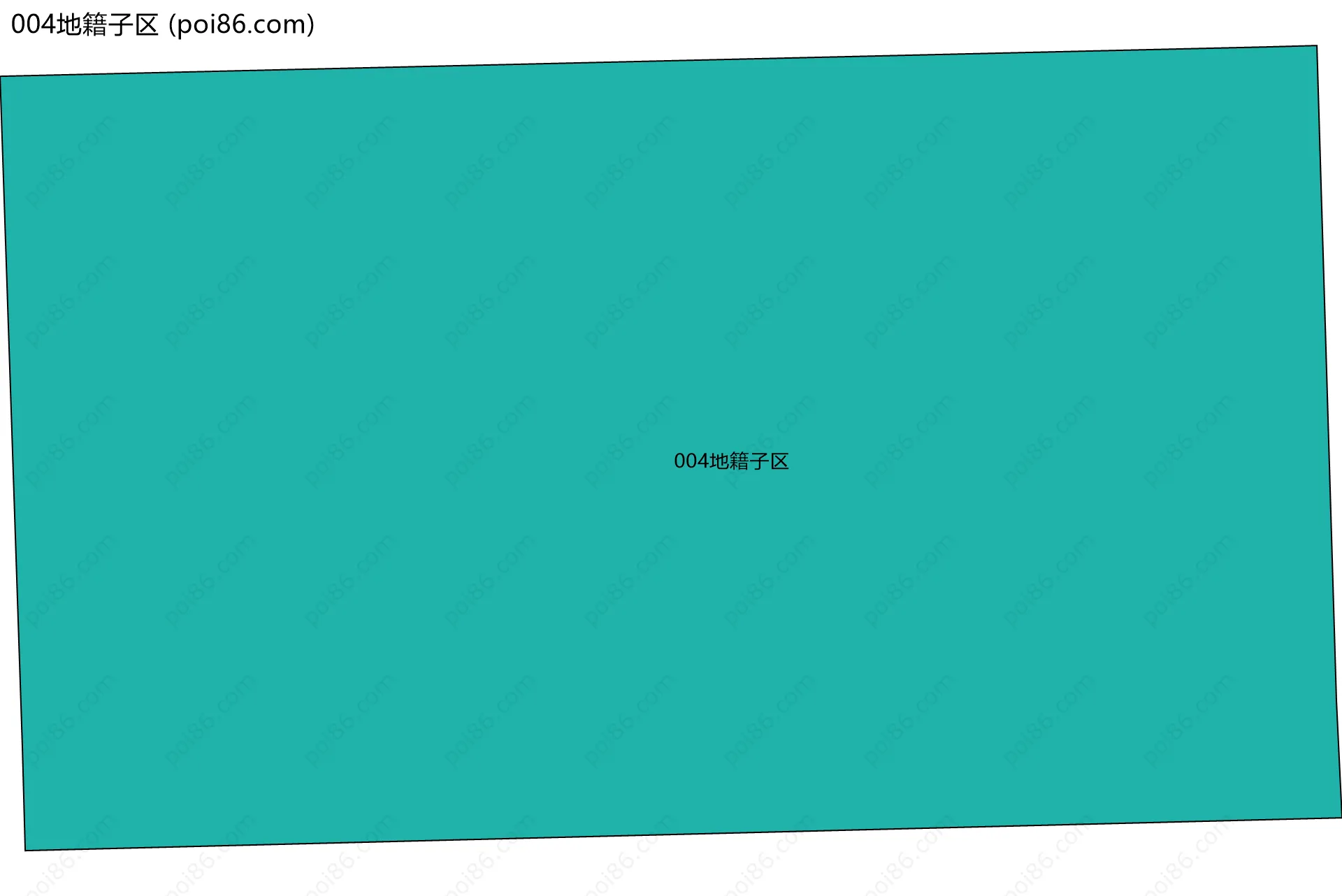 004地籍子区边界地图