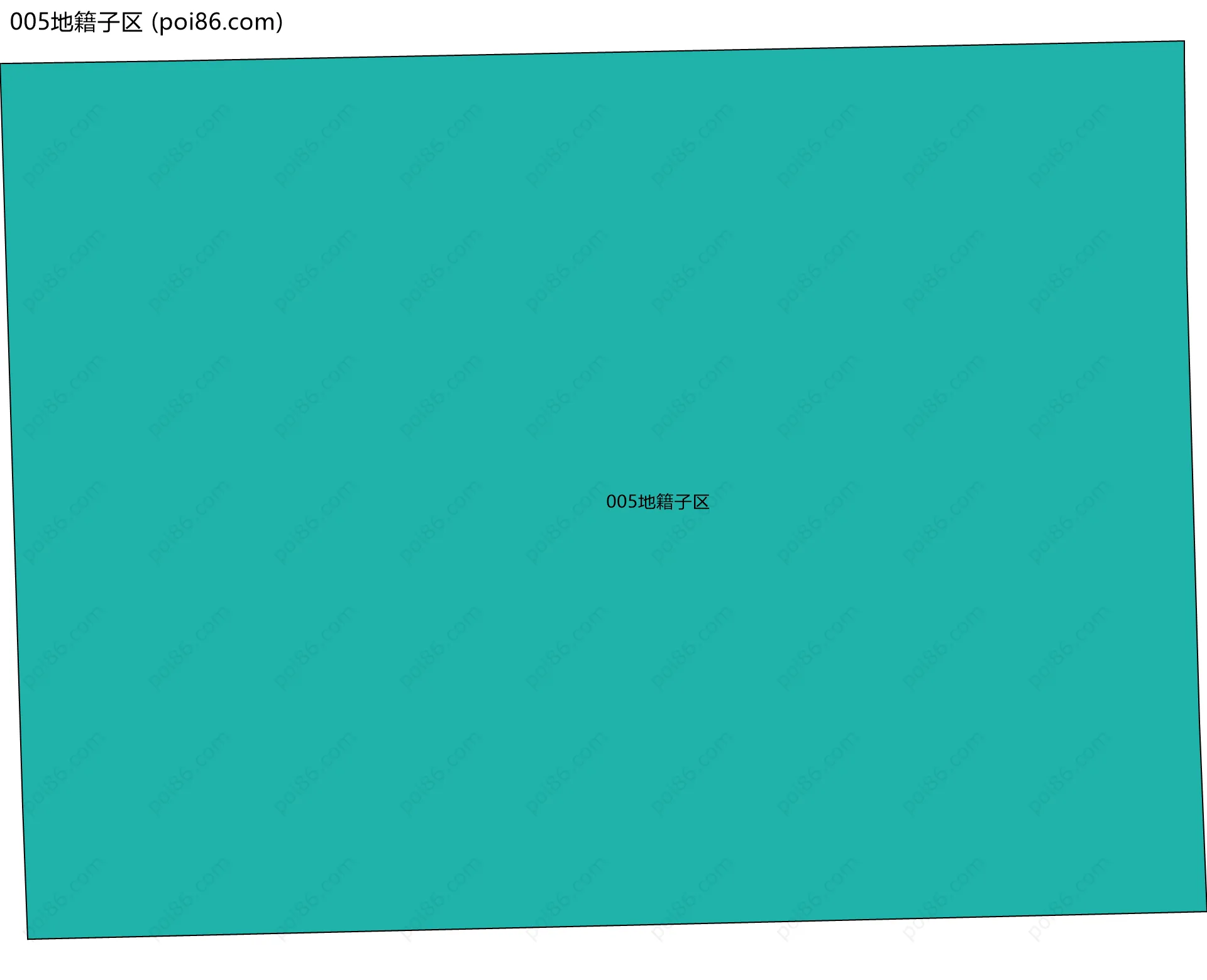 005地籍子区边界地图