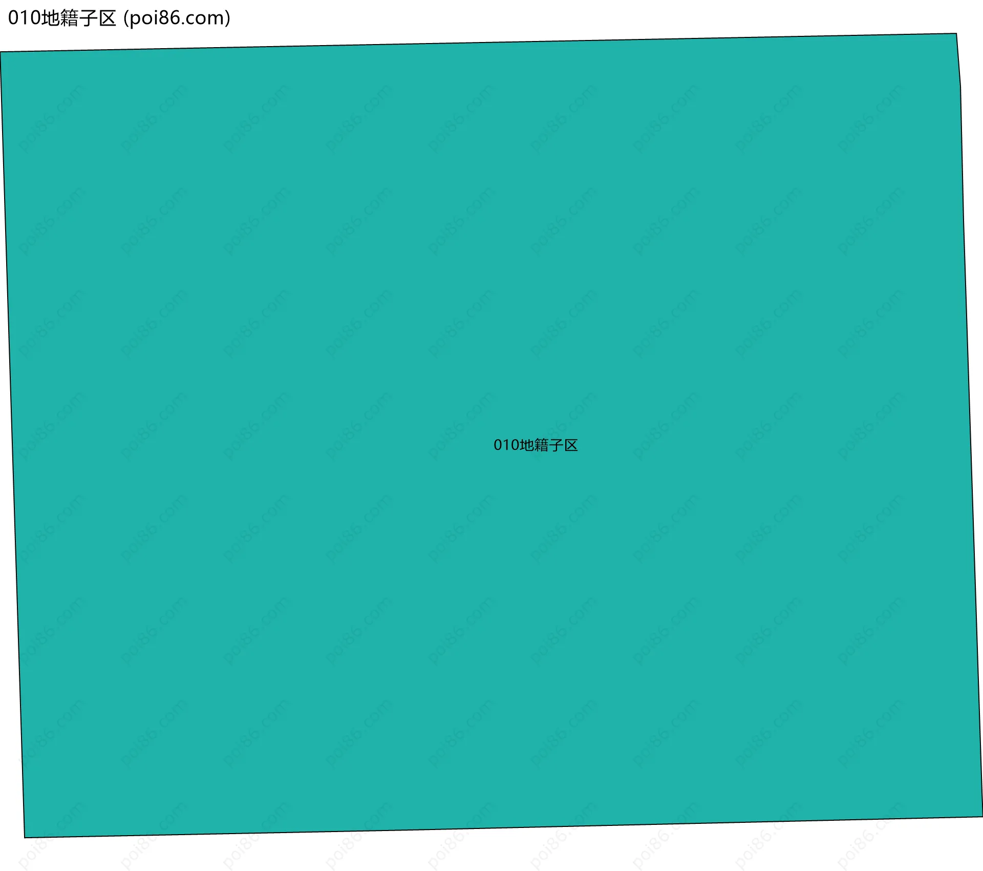 010地籍子区边界地图