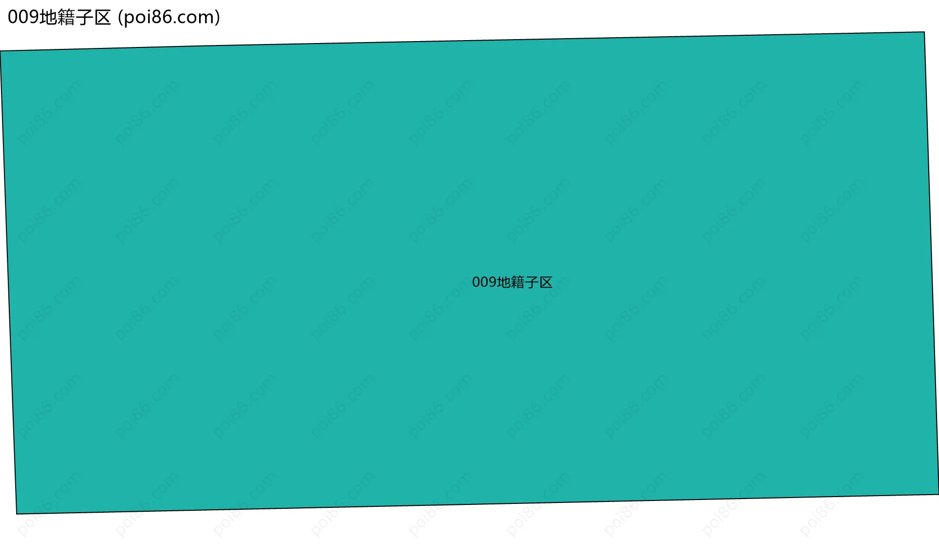 009地籍子区边界地图