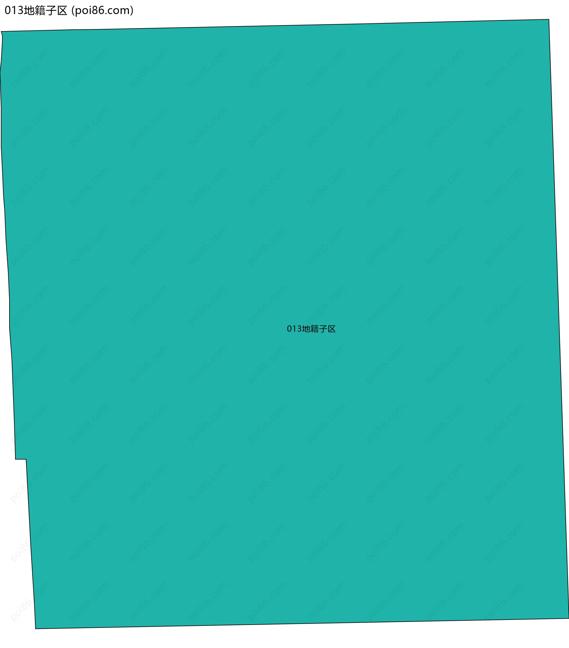 013地籍子区边界地图