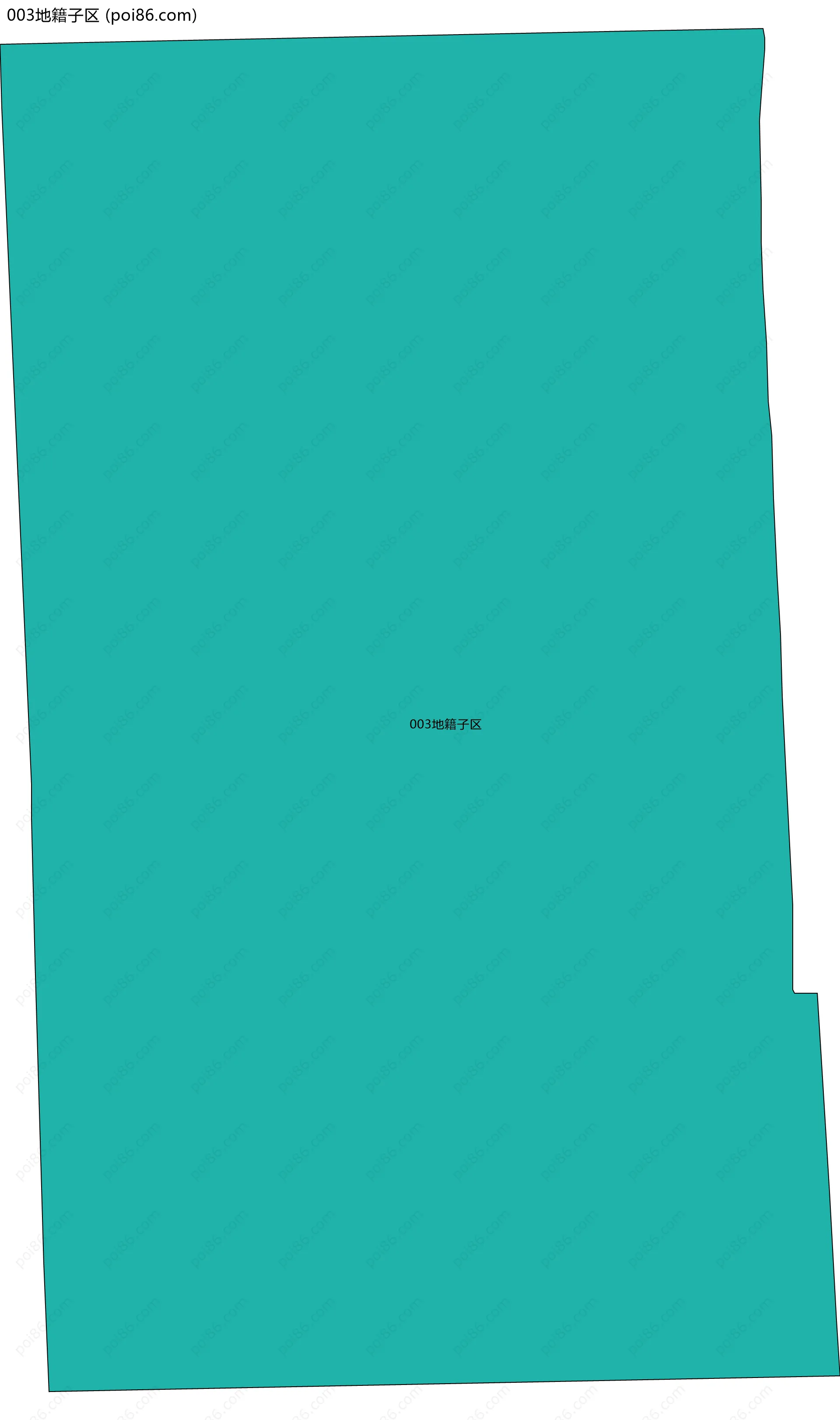 003地籍子区边界地图