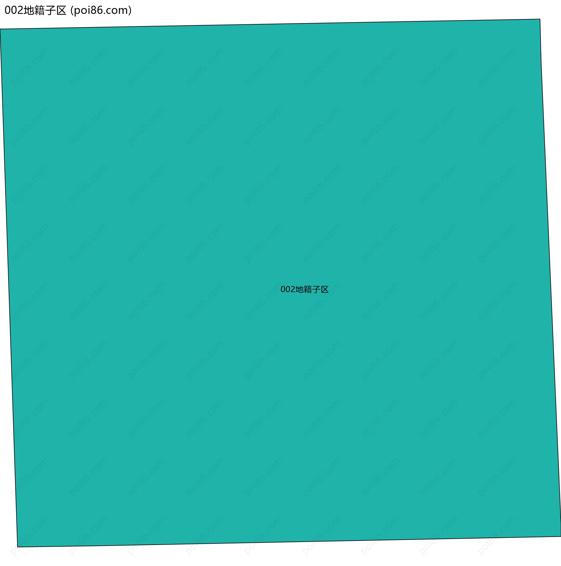 002地籍子区边界地图