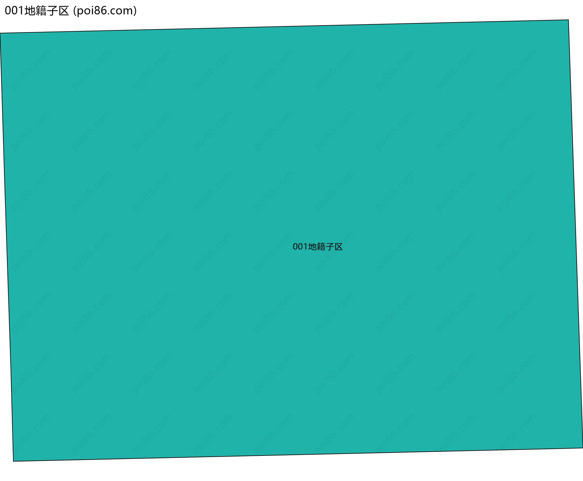 001地籍子区边界地图