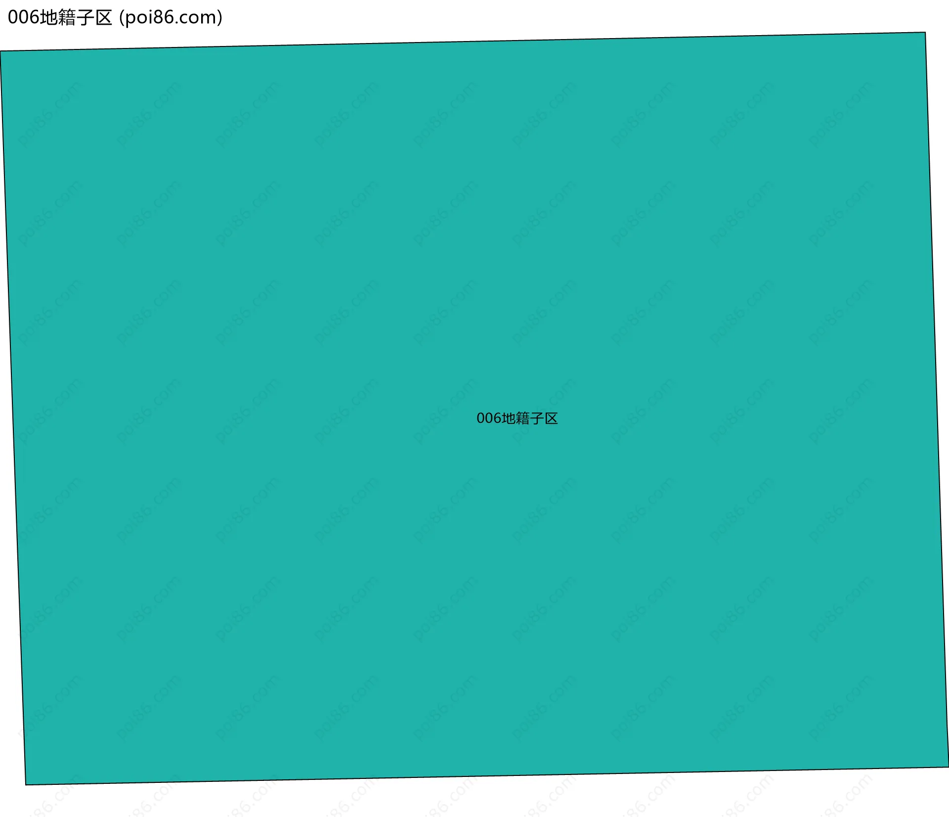 006地籍子区边界地图