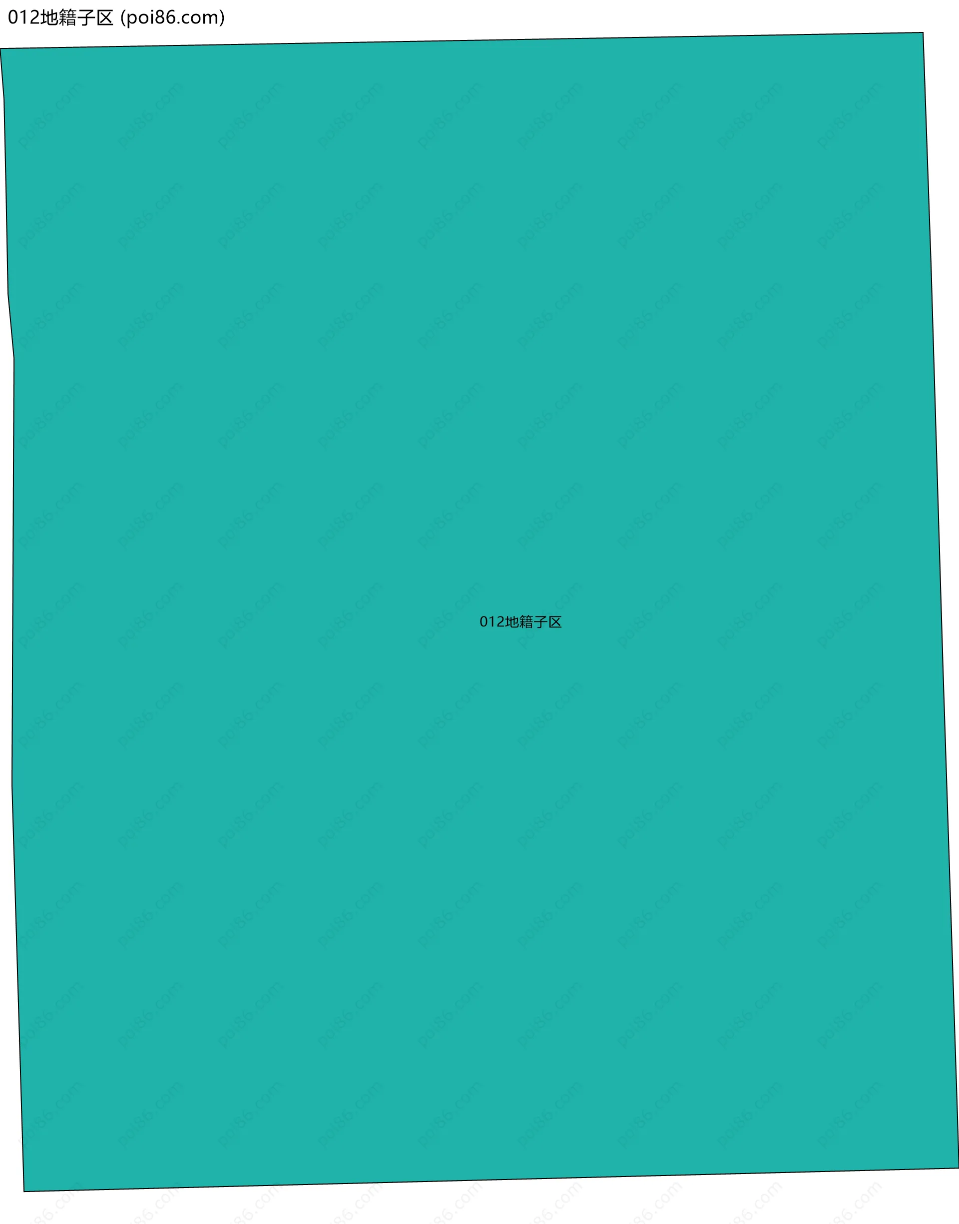012地籍子区边界地图