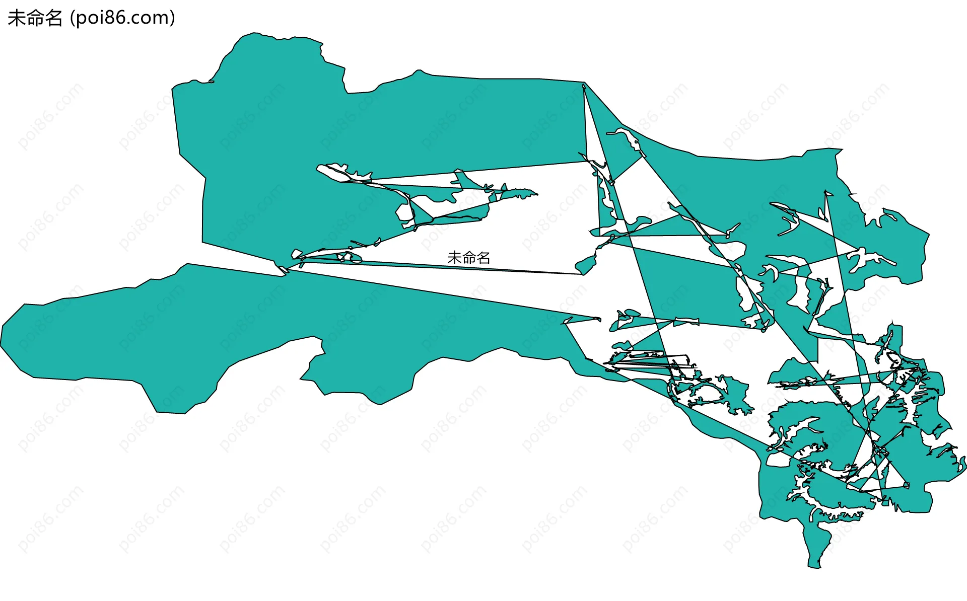 未命名边界地图