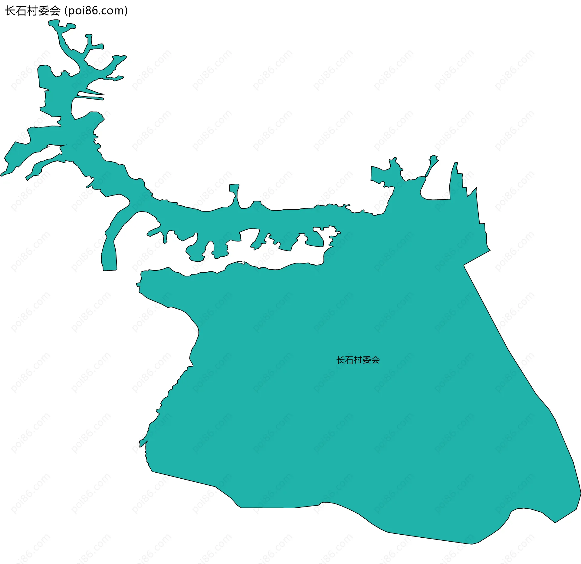长石村委会边界地图