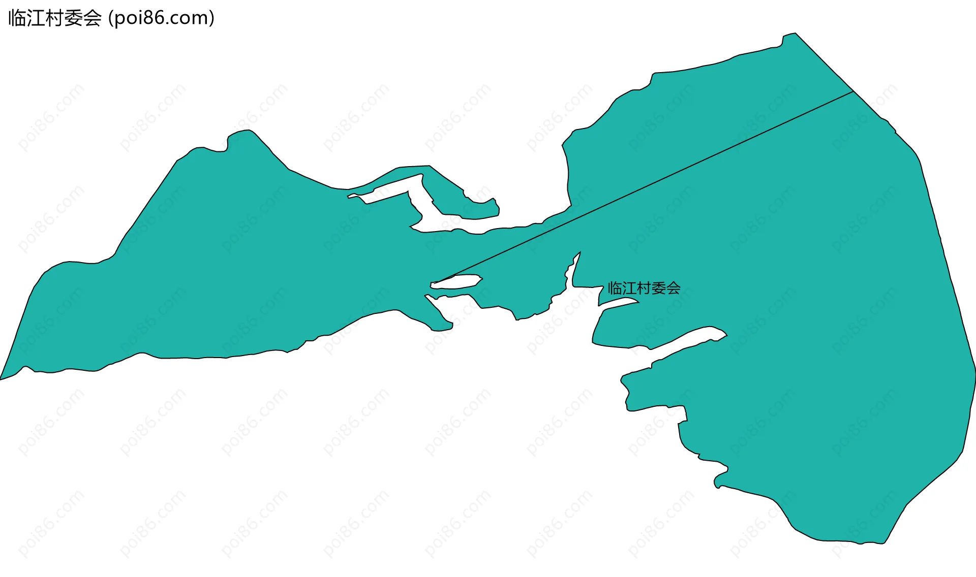 临江村委会边界地图