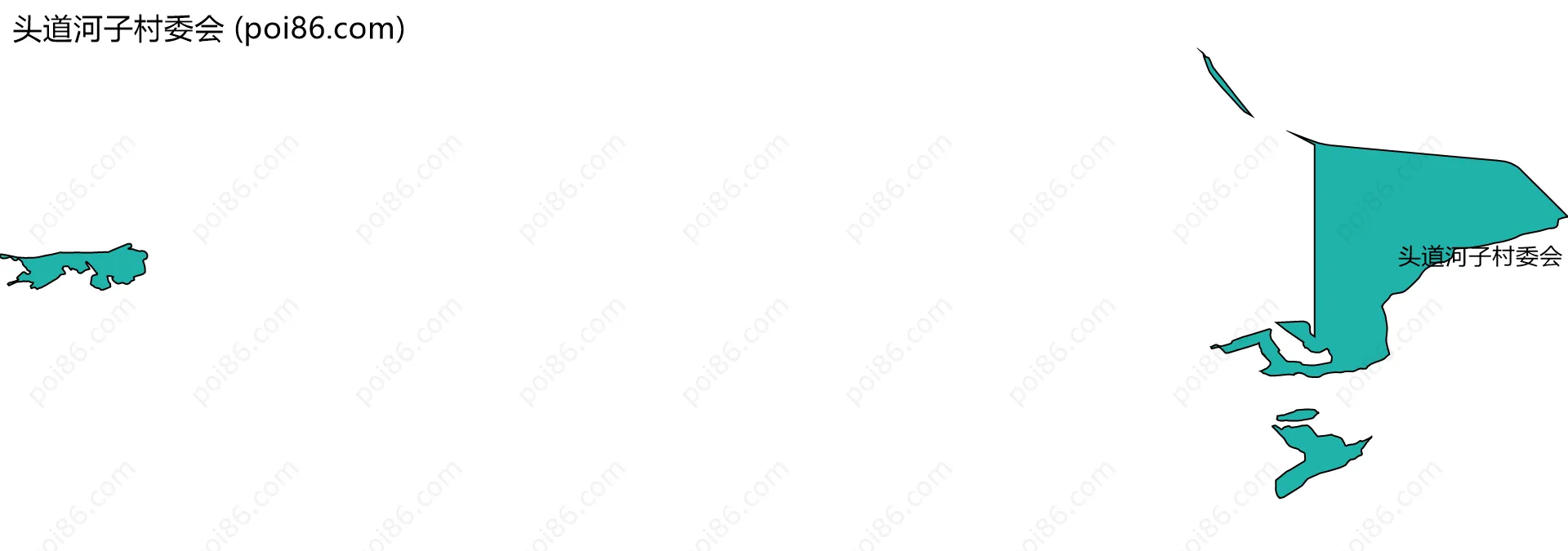头道河子村委会边界地图