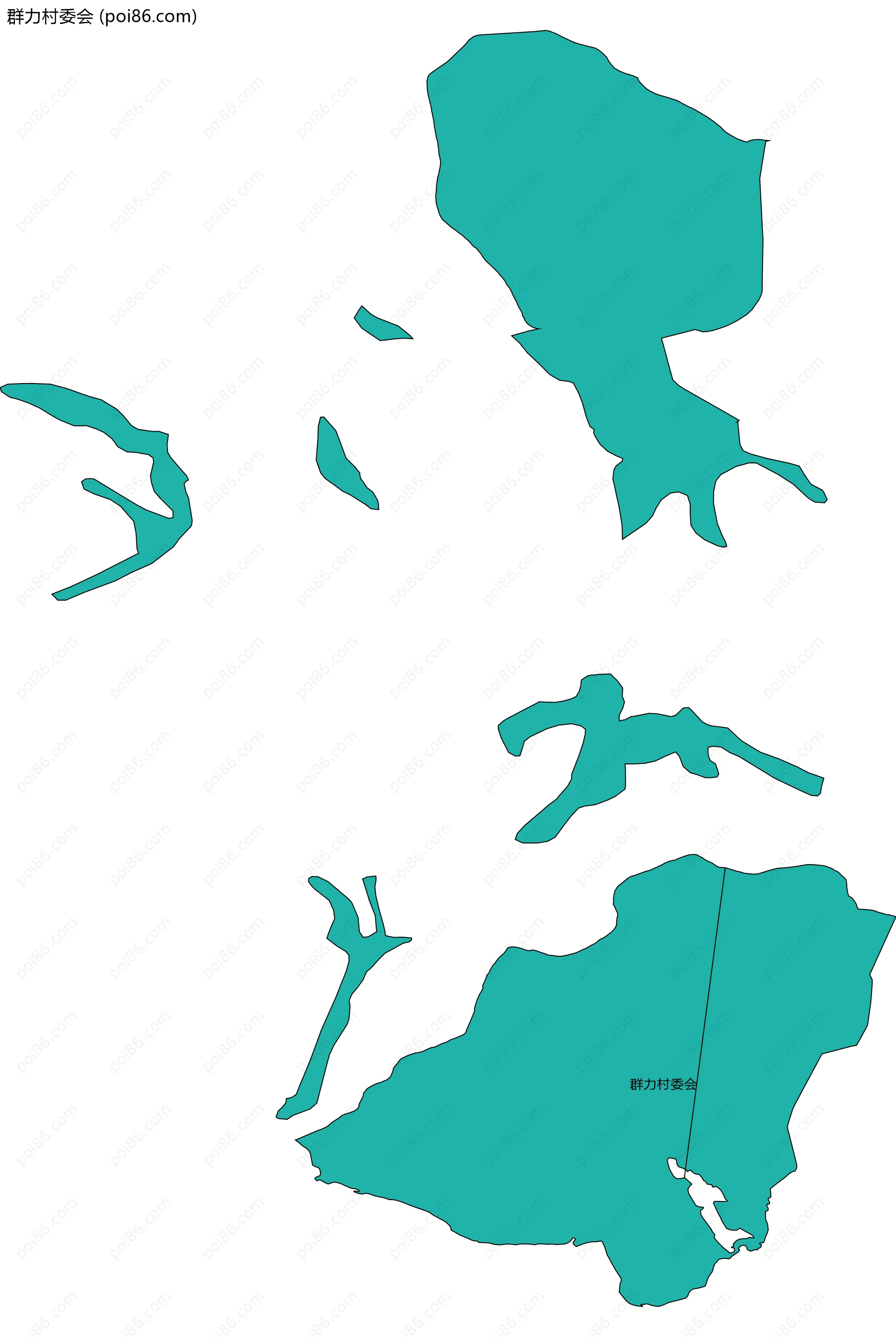 群力村委会边界地图