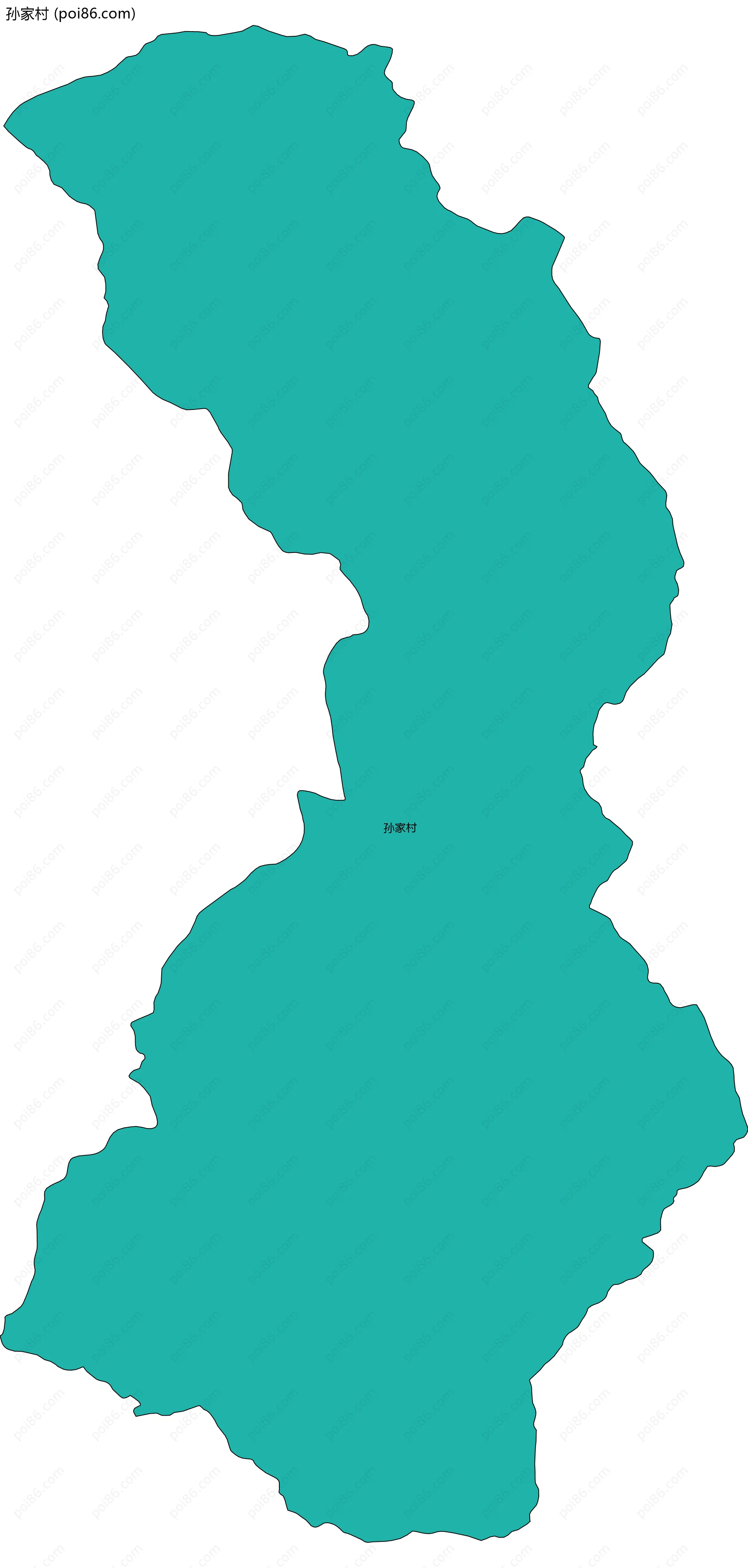孙家村边界地图