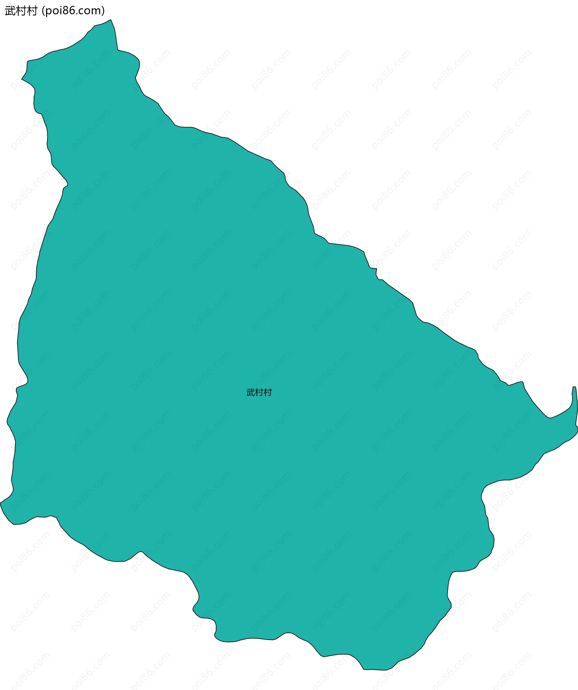 武村村边界地图