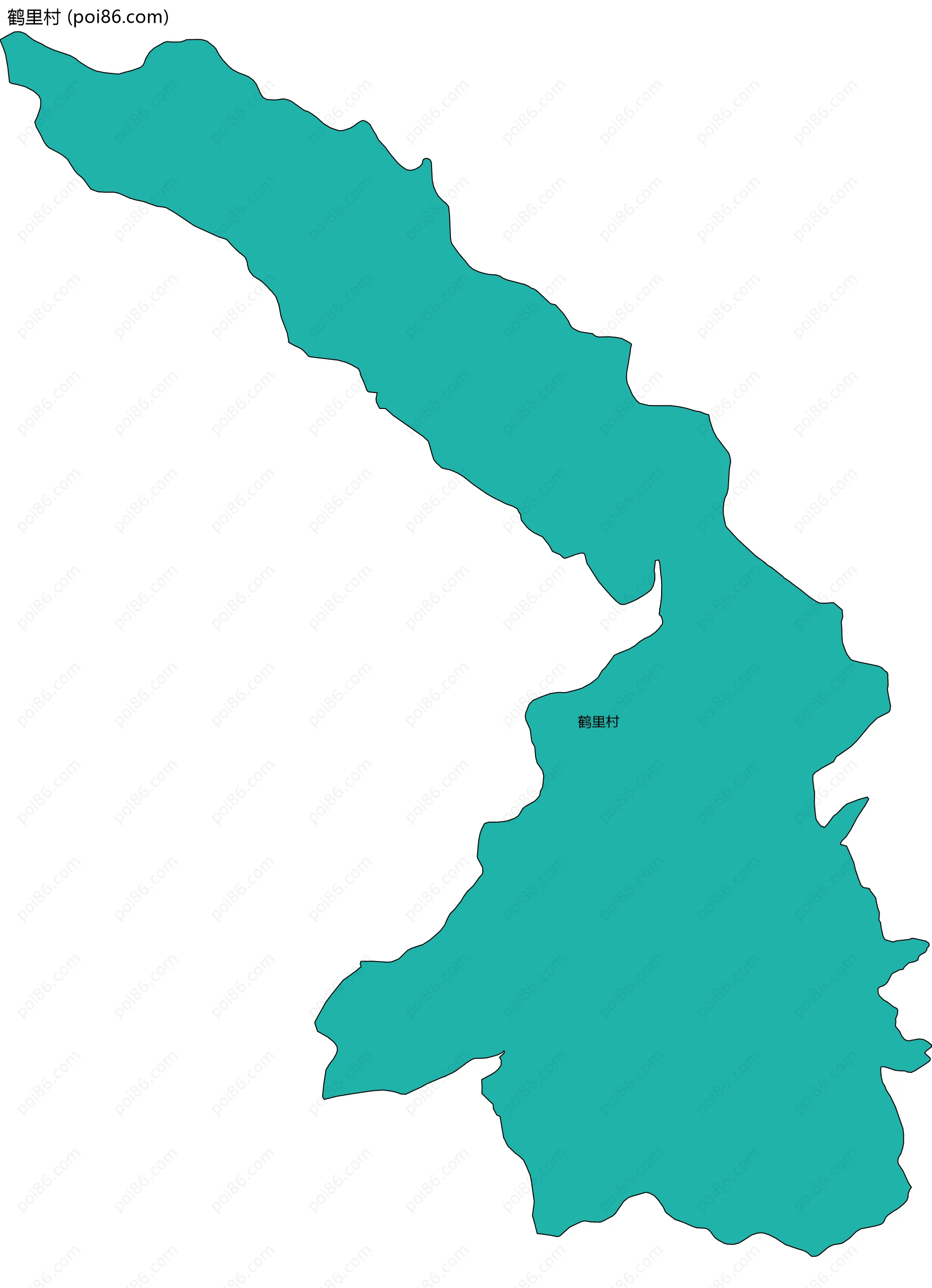 鹤里村边界地图